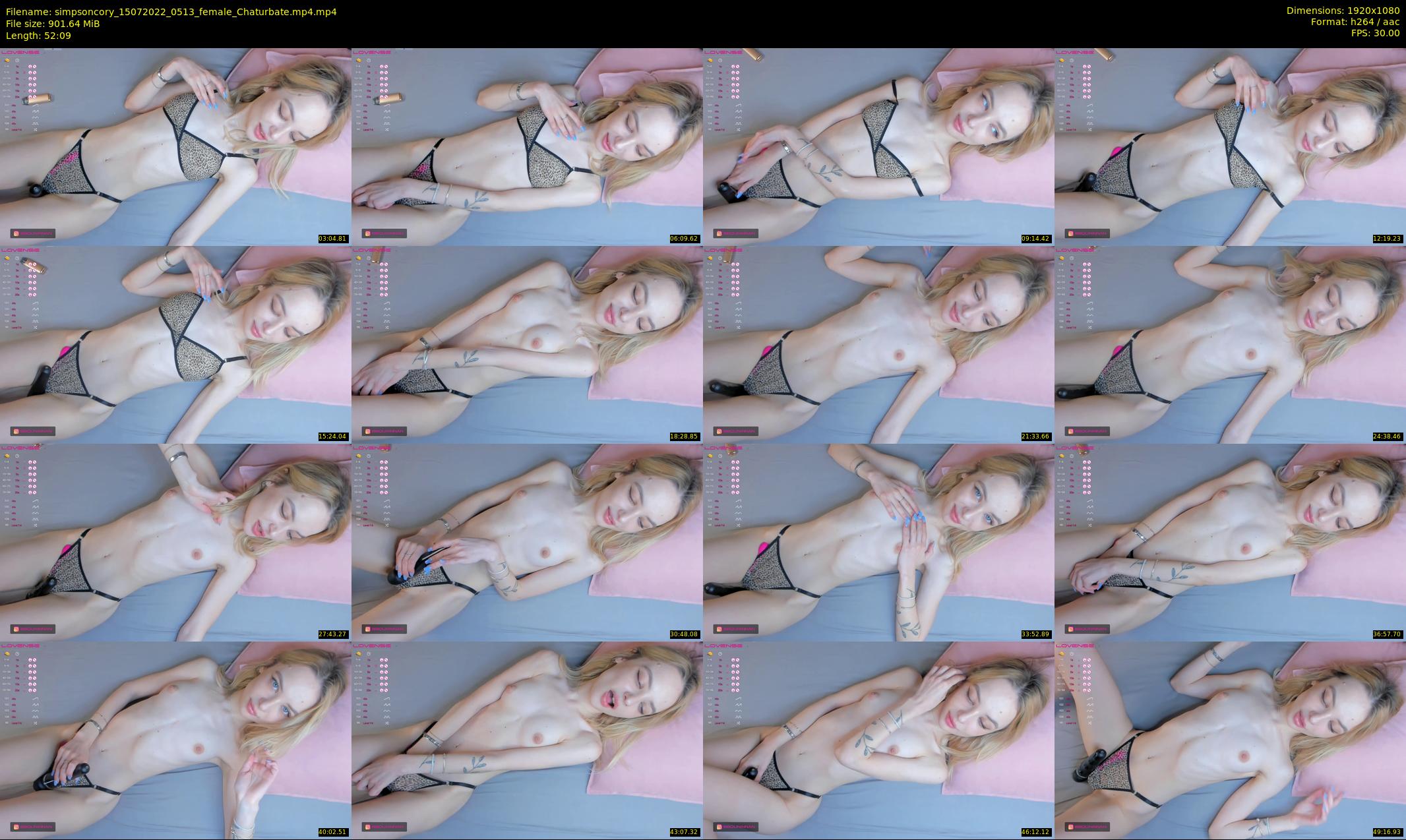 simpsoncory — 53 minute Chaturbate female cam show recording, 1080p, Jul 15, 2022