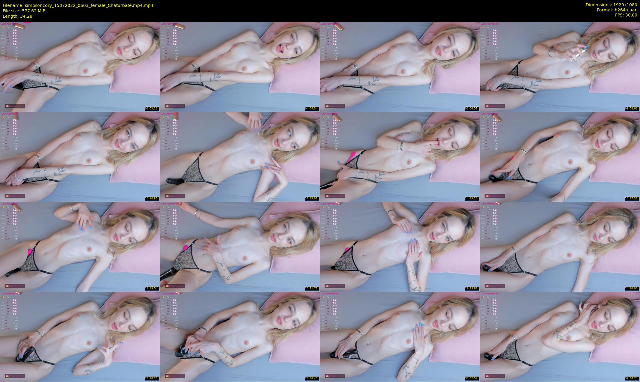 simpsoncory — 35 minute Chaturbate female cam show recording, 1080p, Jul 15, 2022