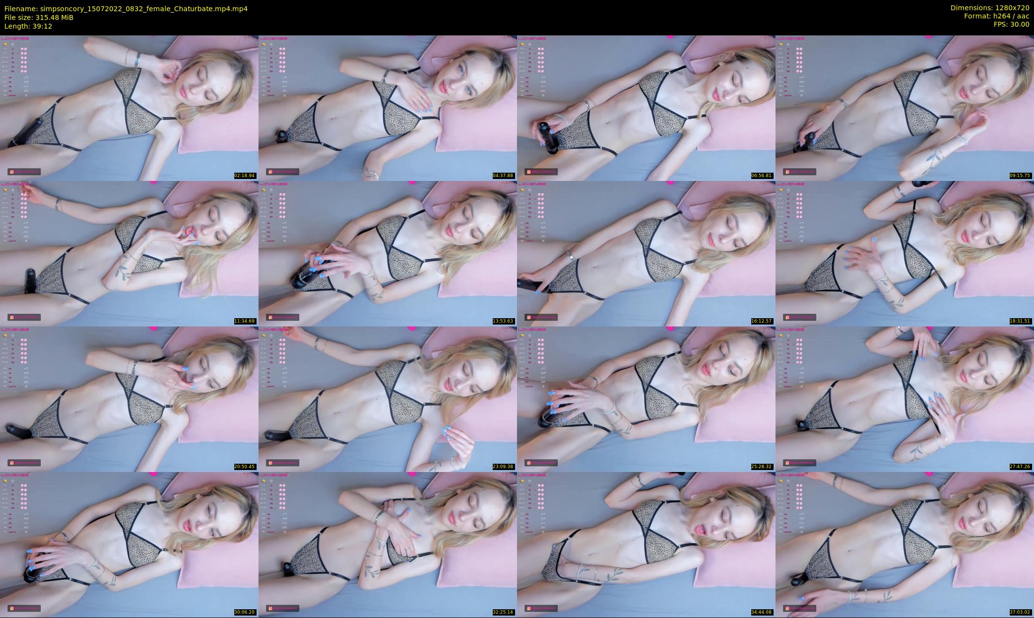 simpsoncory — 40 minute Chaturbate female cam show recording, 720p, Jul 15, 2022
