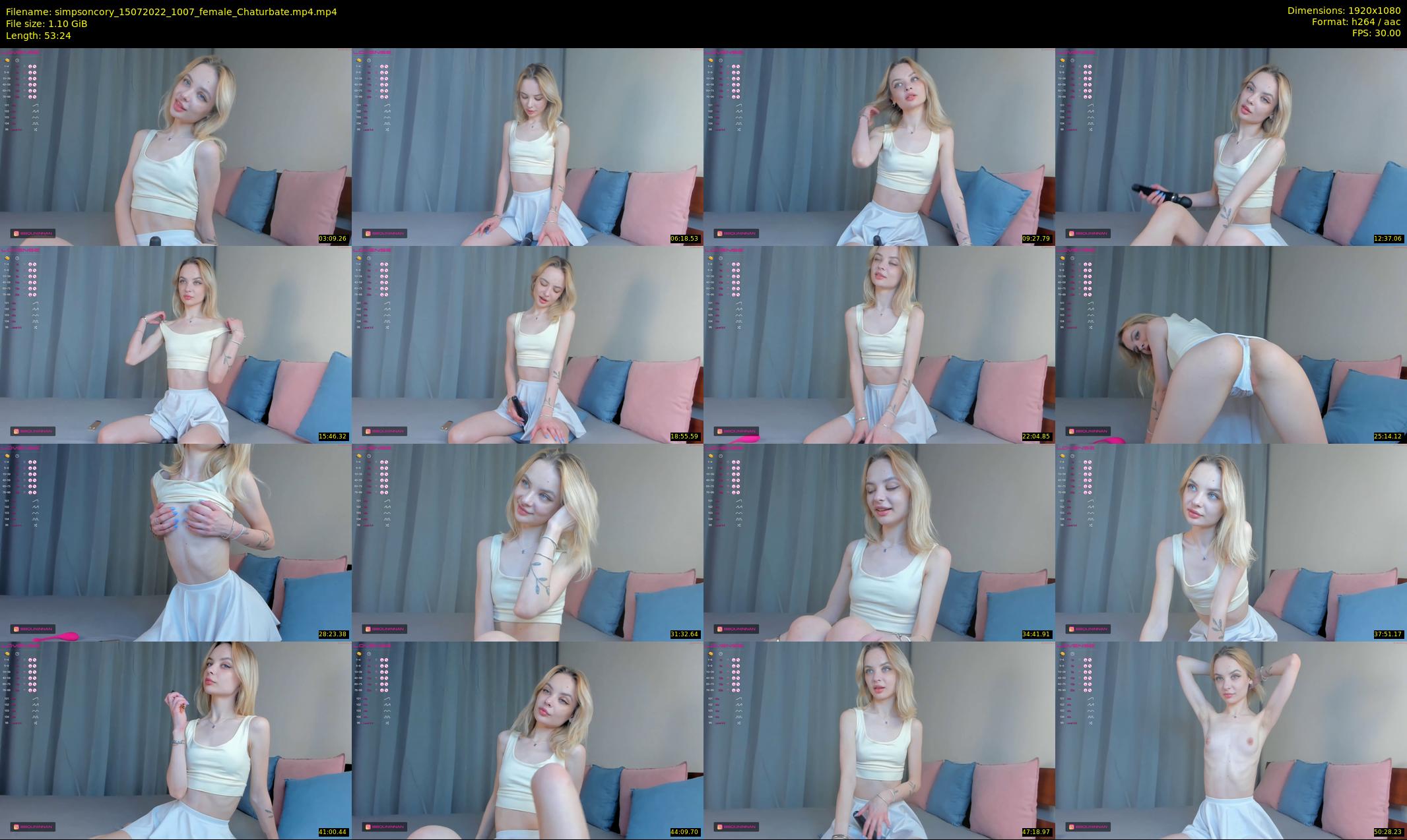 simpsoncory — 54 minute Chaturbate female cam show recording, 1080p, Jul 15, 2022