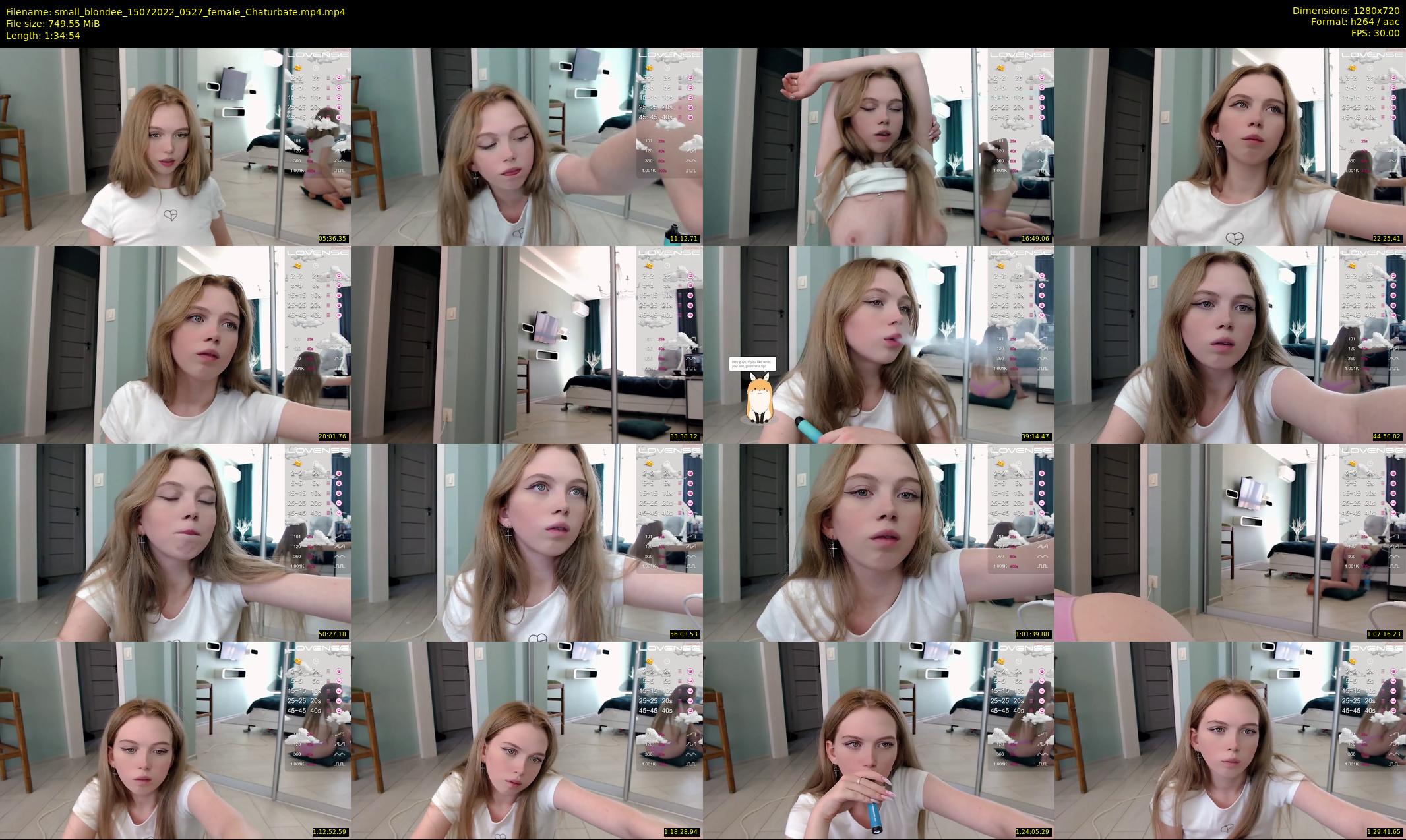 small_blondee — 95 minute Chaturbate female cam show recording, 720p, Jul 15, 2022