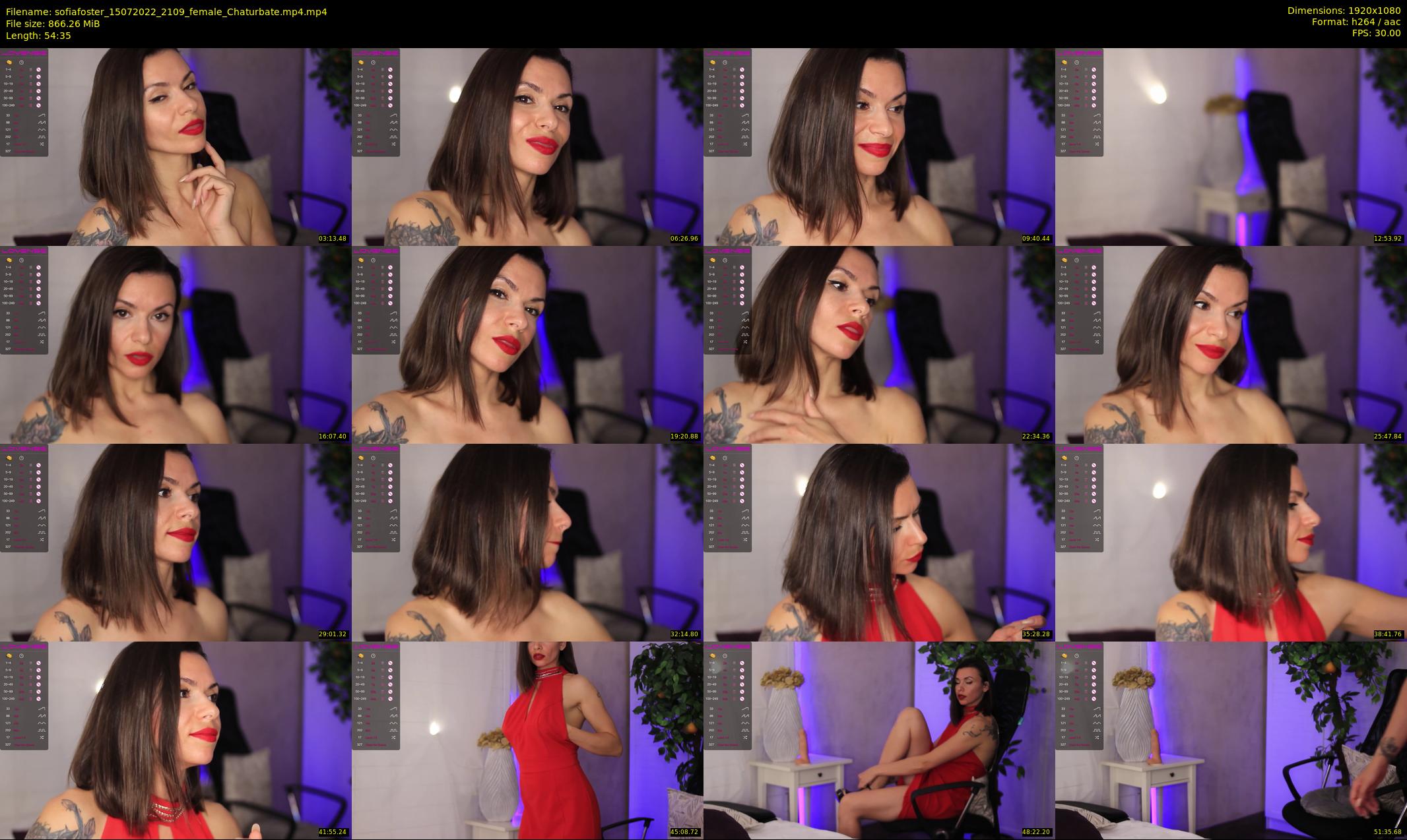 sofiafoster — 55 minute Chaturbate female cam show recording, 1080p, Jul 15, 2022
