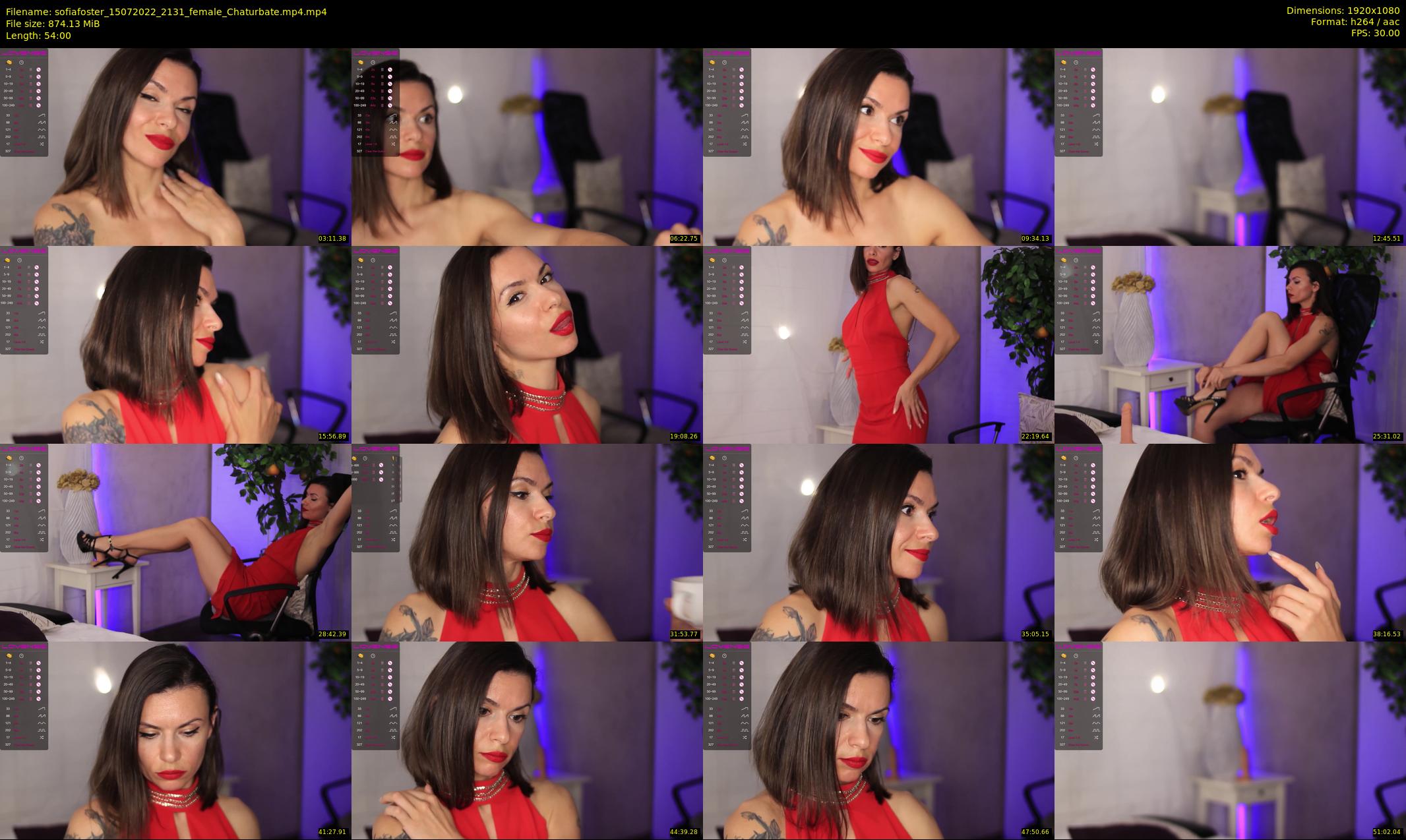 sofiafoster — 54 minute Chaturbate female cam show recording, 1080p, Jul 15, 2022