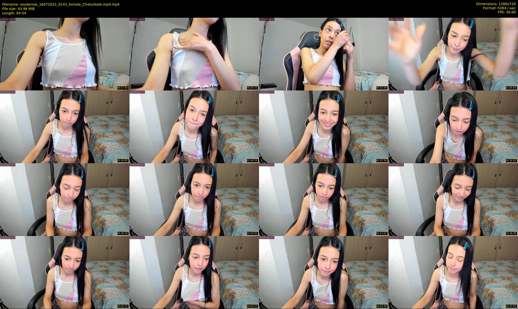 soydenise — 5 minute Chaturbate female cam show recording, 720p, Jul 16, 2022