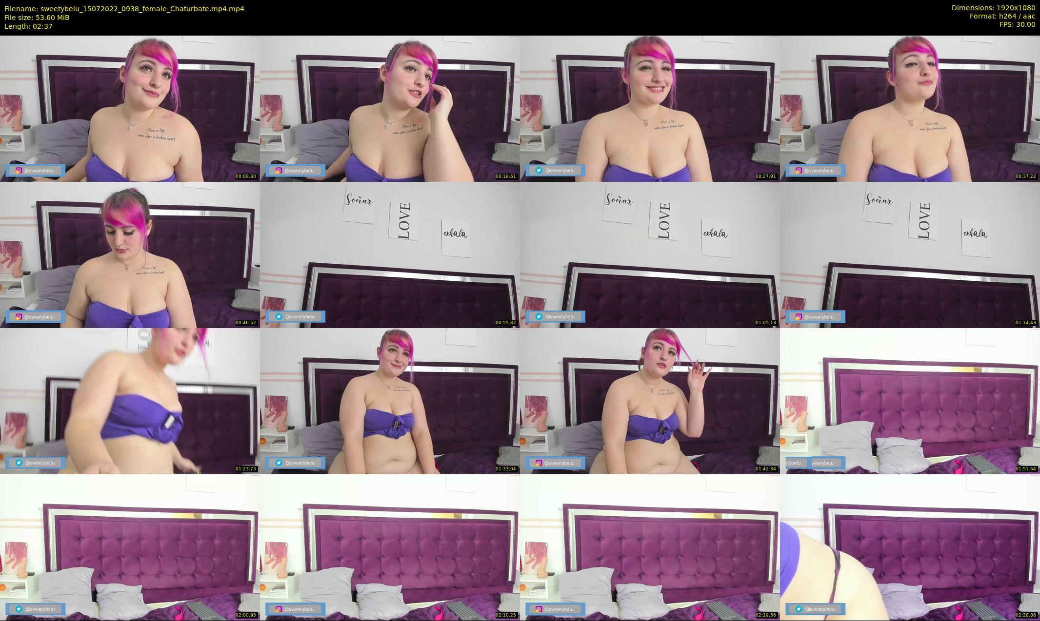 sweetybelu — 3 minute Chaturbate female cam show recording, 1080p, Jul 15, 2022