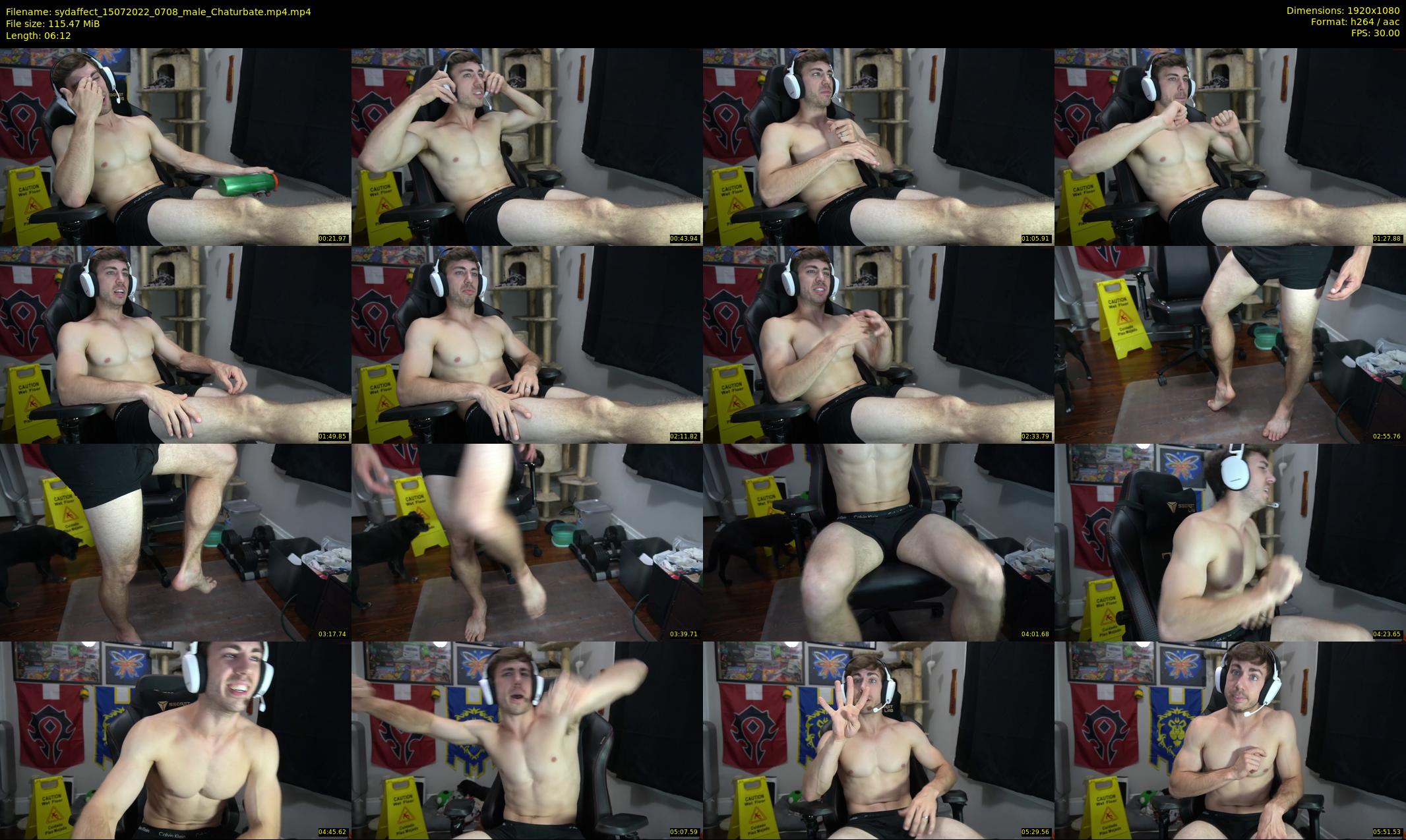 sydaffect — 7 minute Chaturbate male cam show recording, 1080p, Jul 15, 2022
