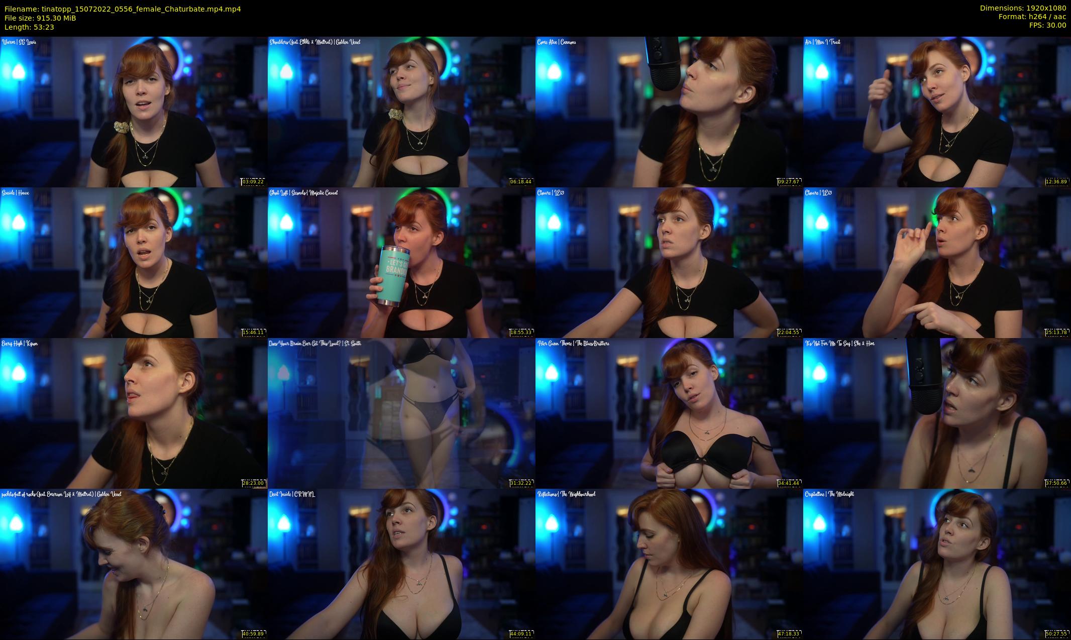 tinatopp — 54 minute Chaturbate female cam show recording, 1080p, Jul 15, 2022