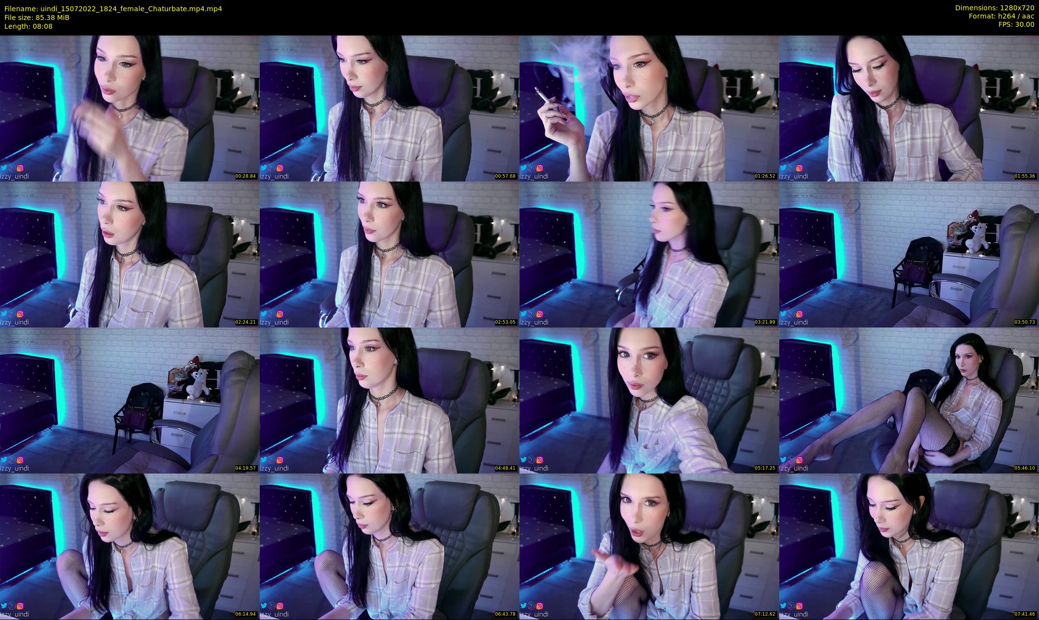 uindi — 9 minute Chaturbate female cam show recording, 720p, Jul 15, 2022