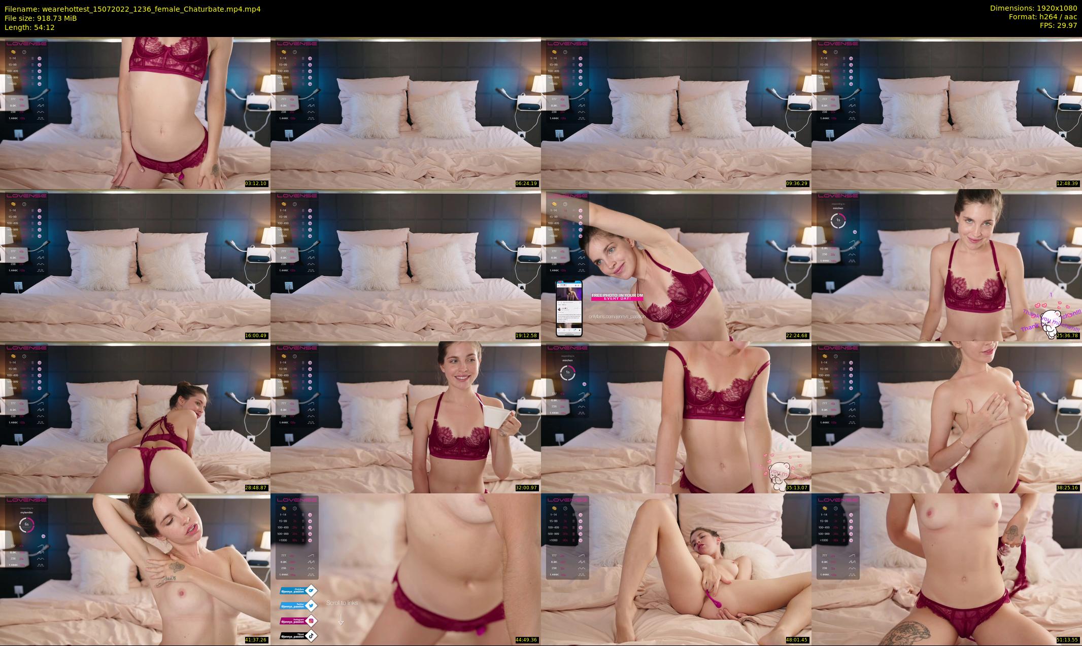 wearehottest — 55 minute Chaturbate couple cam show recording, 1080p, Jul 15, 2022