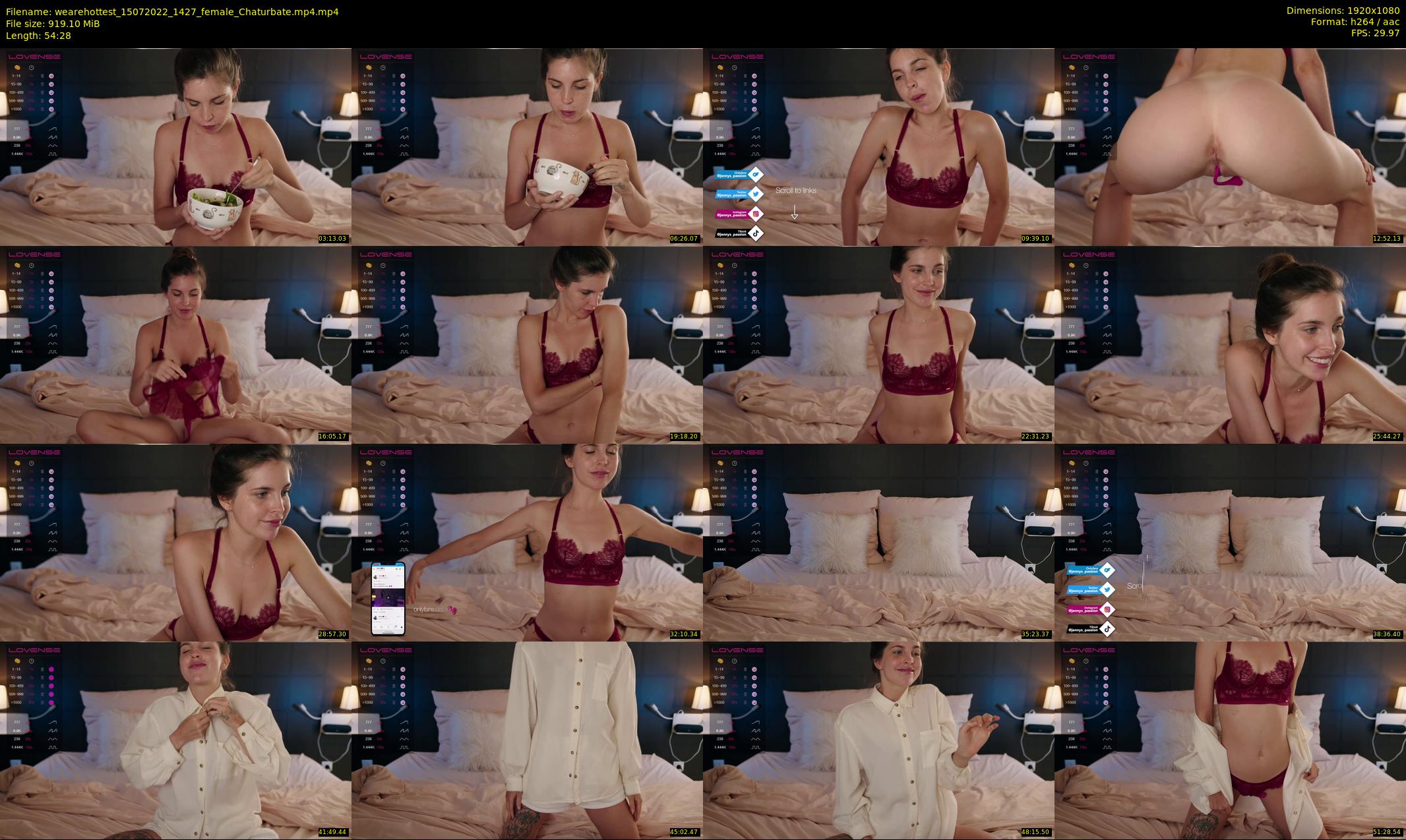 wearehottest — 55 minute Chaturbate couple cam show recording, 1080p, Jul 15, 2022