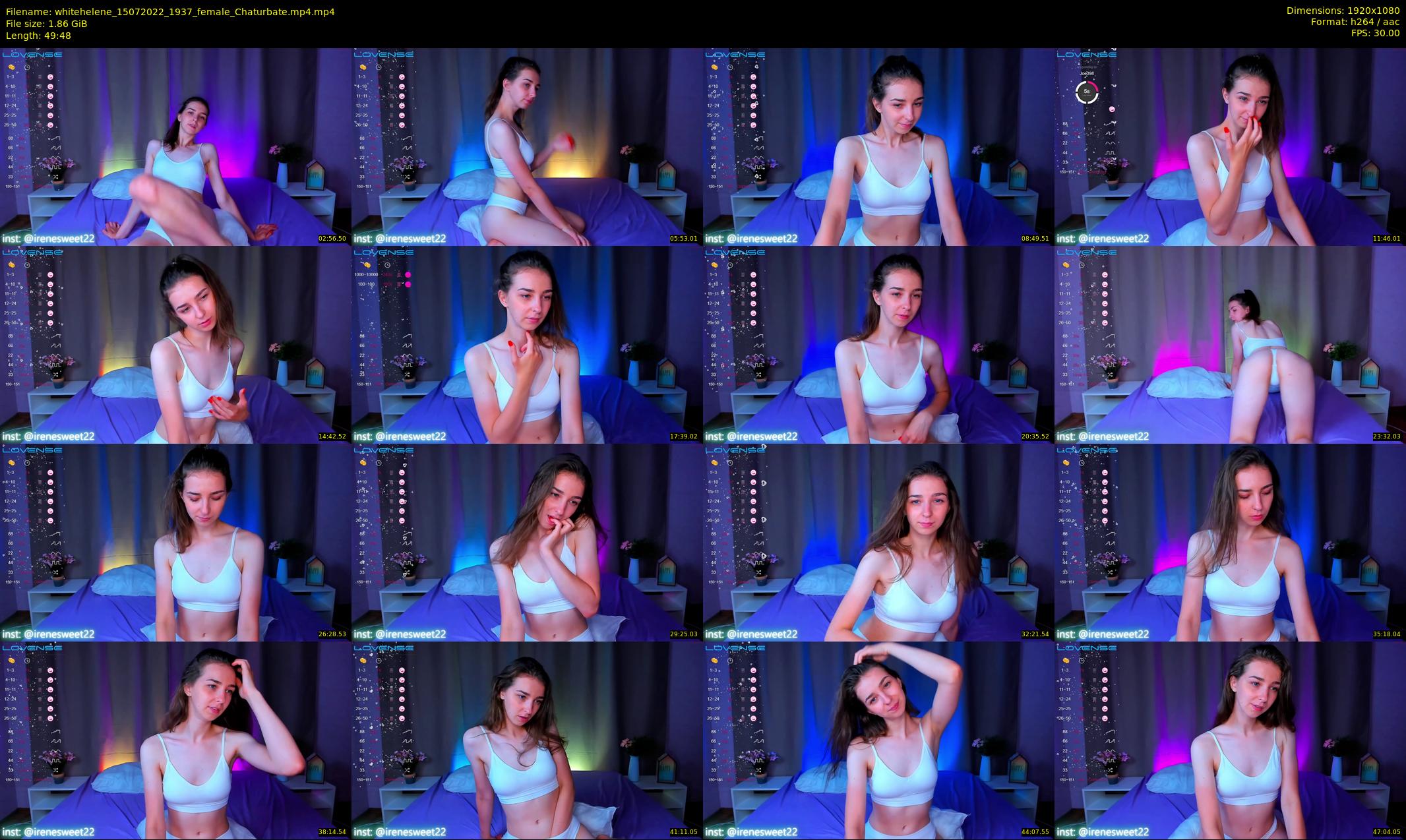 whitehelene — 50 minute Chaturbate female cam show recording, 1080p, Jul 15, 2022