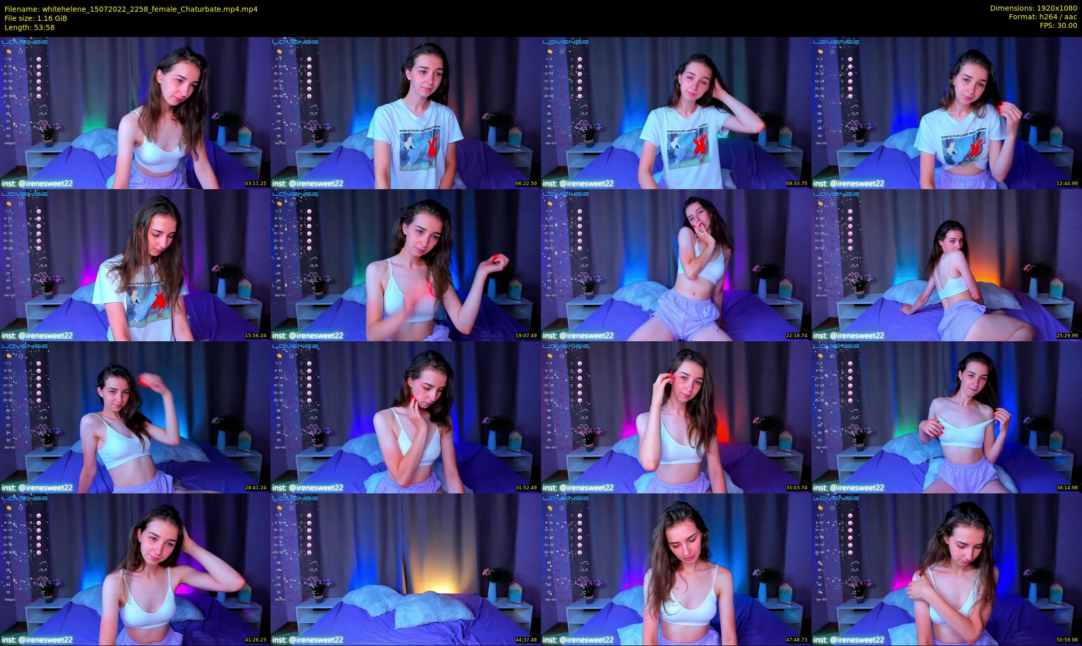 whitehelene — 54 minute Chaturbate female cam show recording, 1080p, Jul 15, 2022