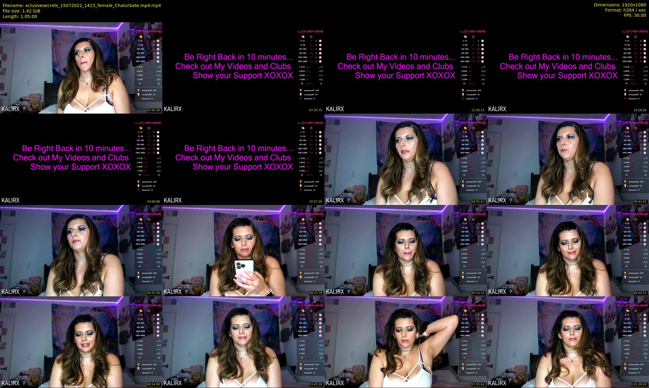 xclusivesecrets — 65 minute Chaturbate female cam show recording, 1080p, Jul 15, 2022