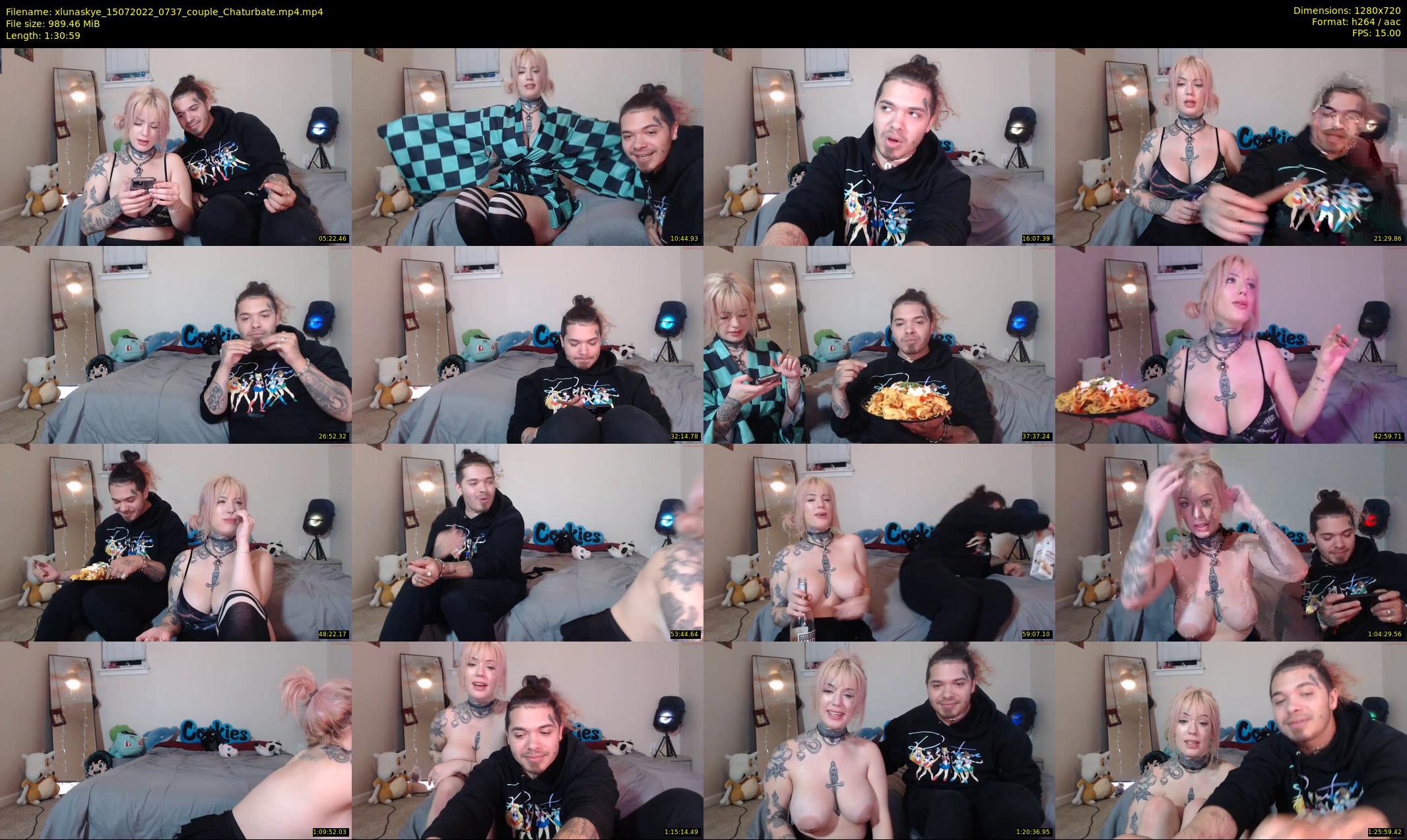 xlunaskye — 91 minute Chaturbate female cam show recording, 720p, Jul 15, 2022