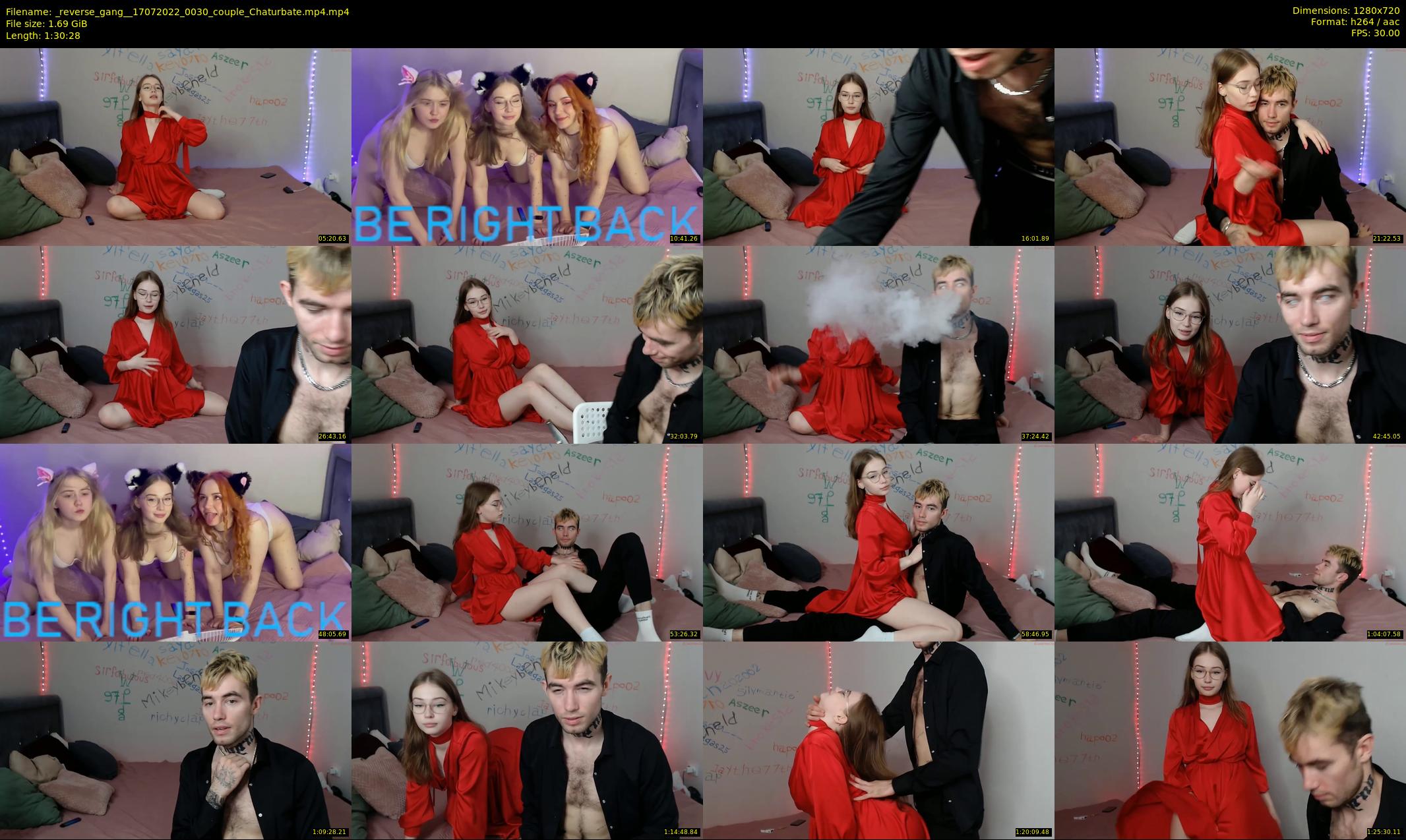 _reverse_gang_ — 91 minute Chaturbate couple cam show recording, 720p, Jul 17, 2022