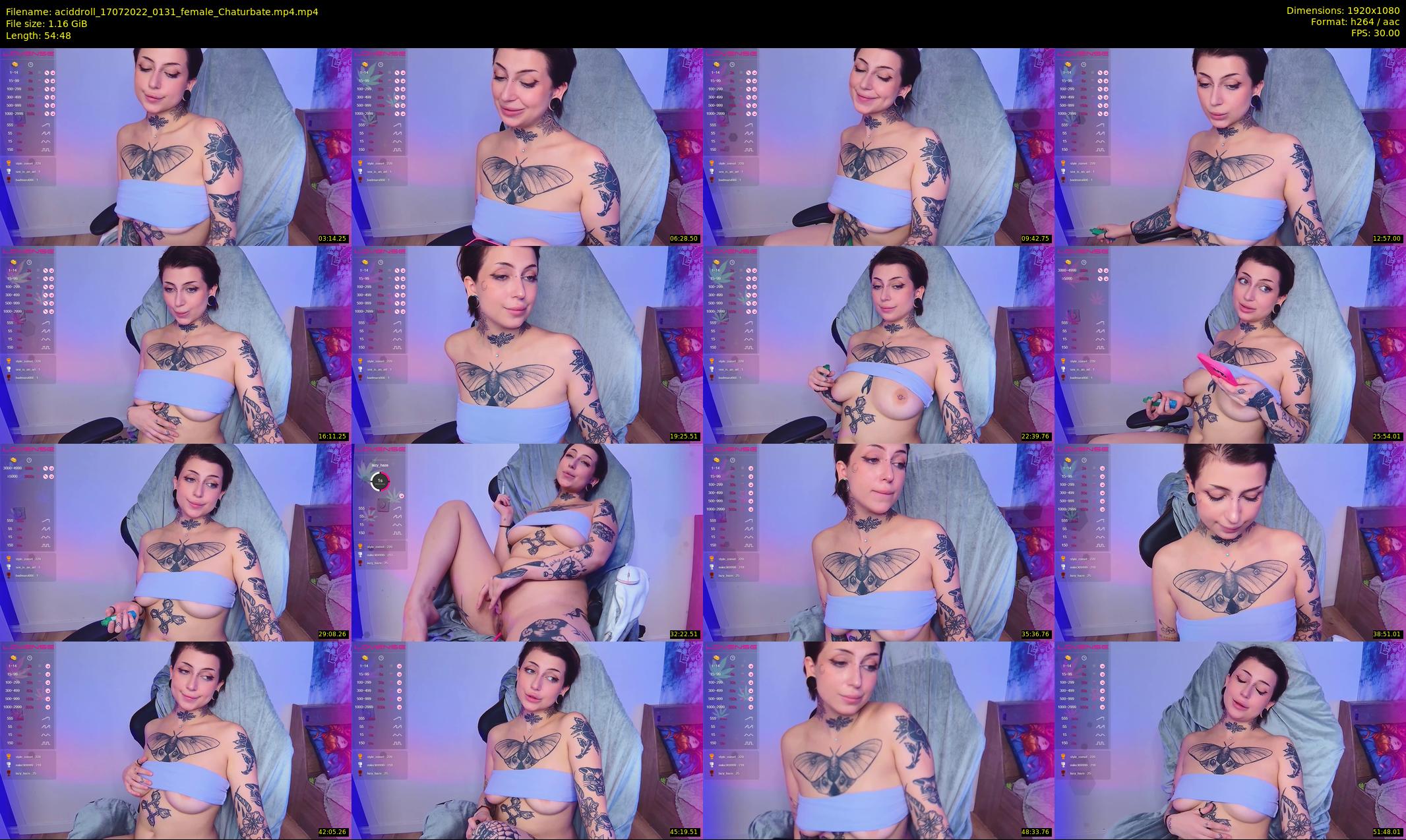 aciddroll — 55 minute Chaturbate female cam show recording, 1080p, Jul 17, 2022