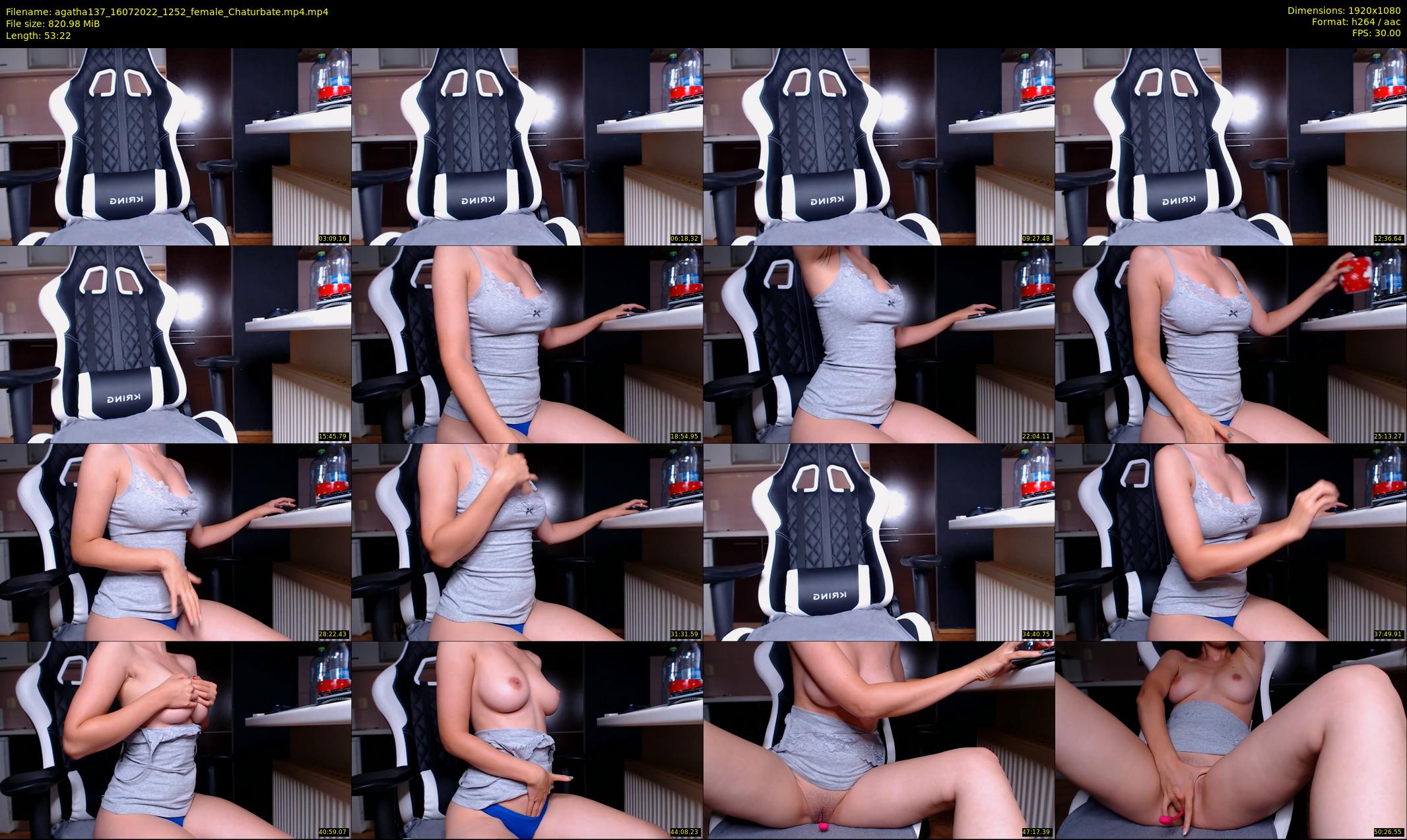 agatha137 — 54 minute Chaturbate female cam show recording, 1080p, Jul 16, 2022