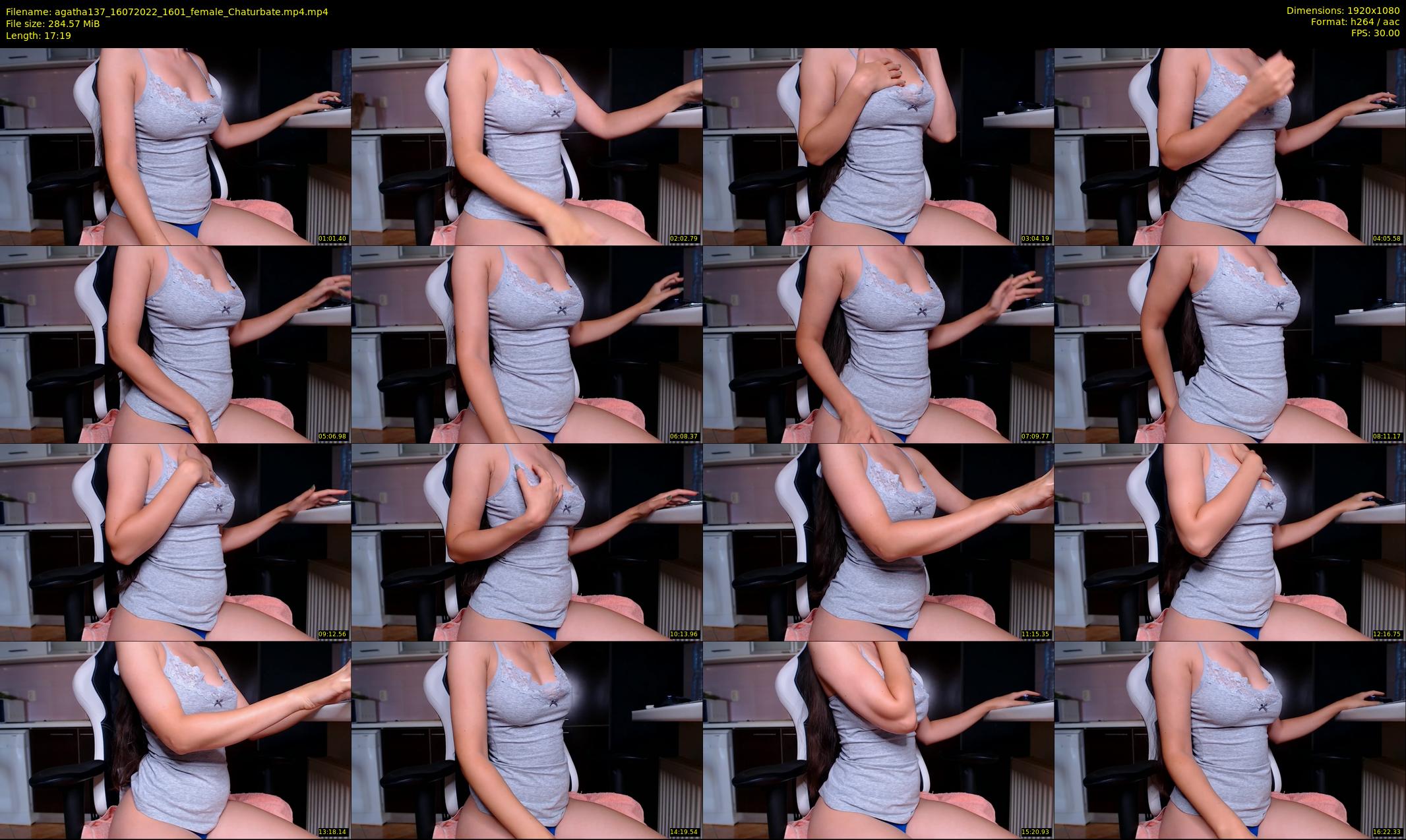 agatha137 — 18 minute Chaturbate female cam show recording, 1080p, Jul 16, 2022