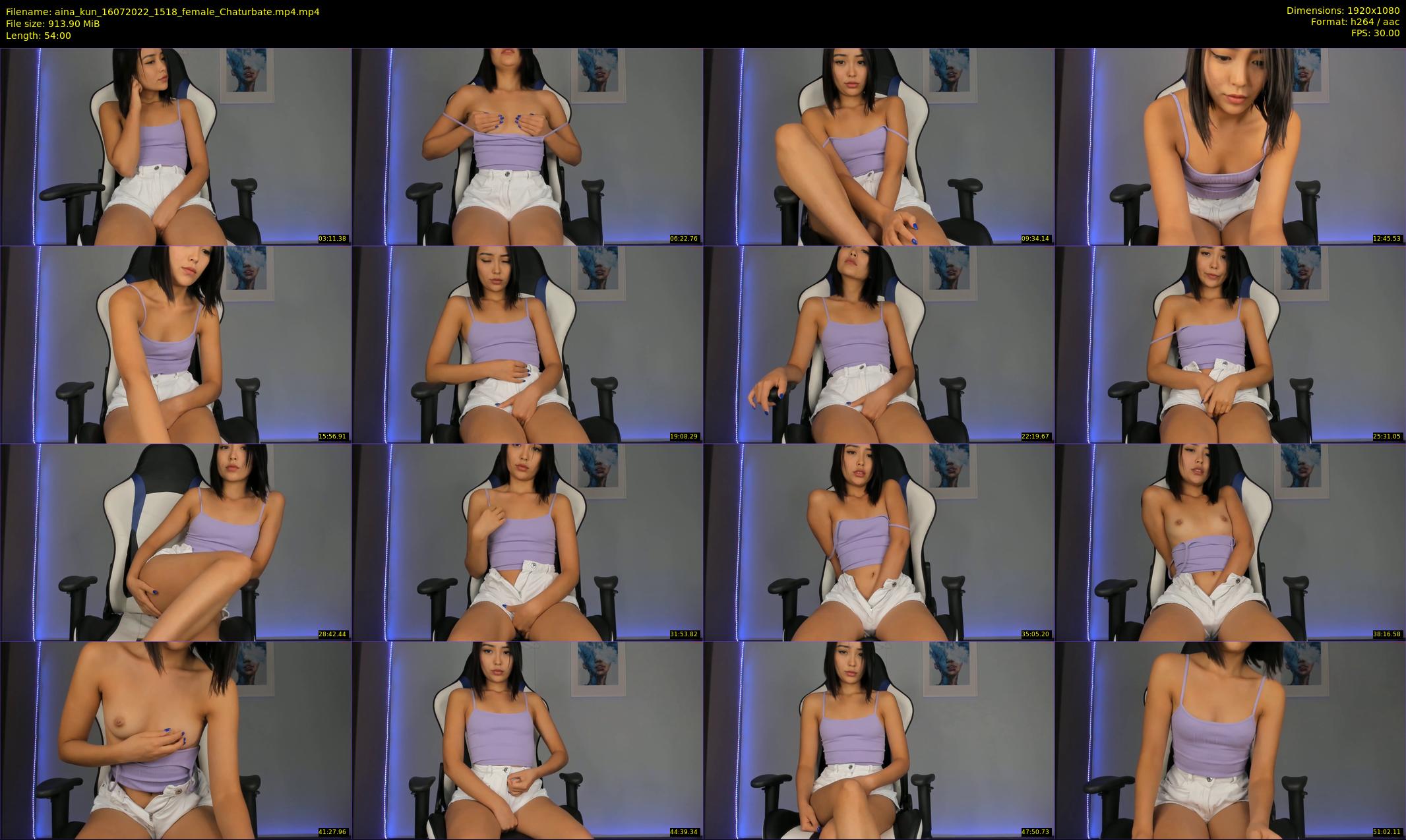 aina_kun — 54 minute Chaturbate female cam show recording, 1080p, Jul 16, 2022