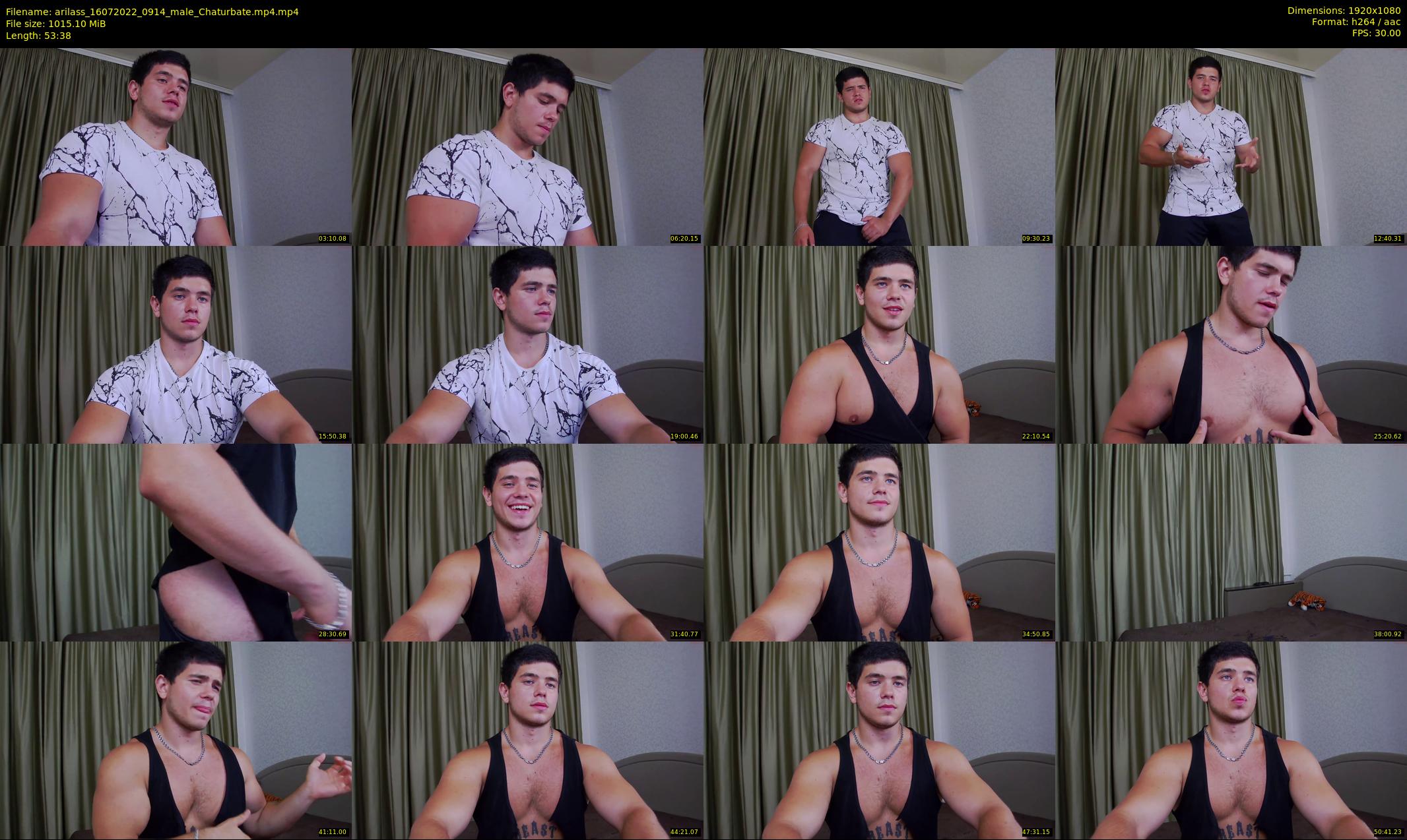 arilass — 54 minute Chaturbate male cam show recording, 1080p, Jul 16, 2022