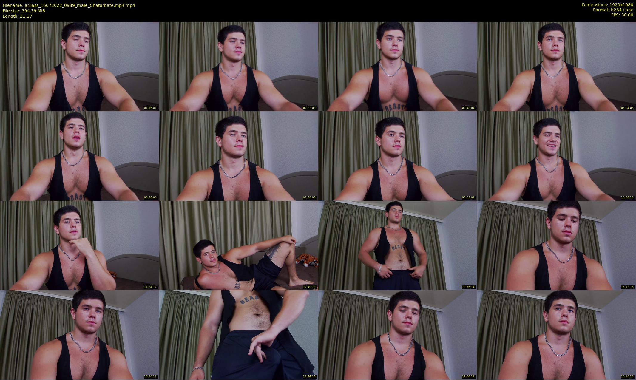 arilass — 22 minute Chaturbate male cam show recording, 1080p, Jul 16, 2022