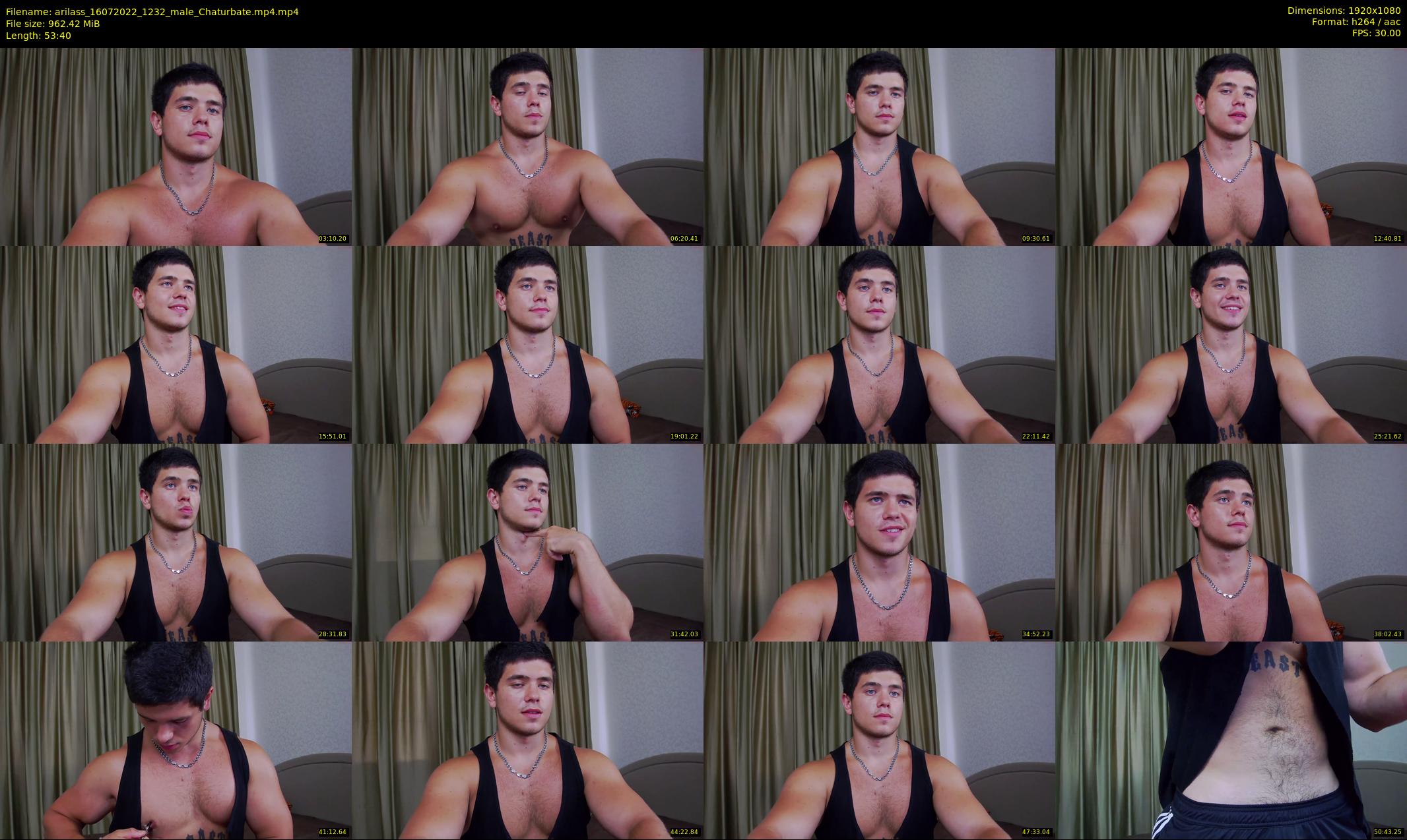 arilass — 54 minute Chaturbate male cam show recording, 1080p, Jul 16, 2022