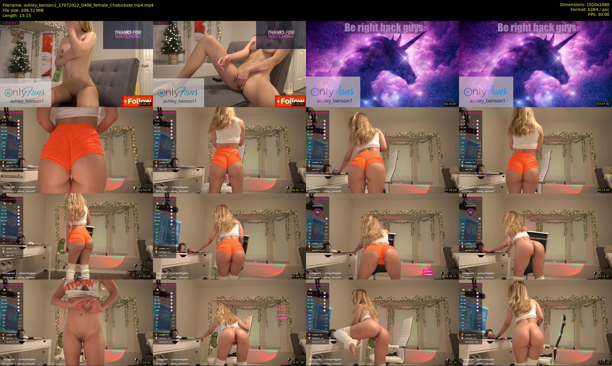 ashley_benson1 — 14 minute Chaturbate female cam show recording, 1080p, Jul 17, 2022