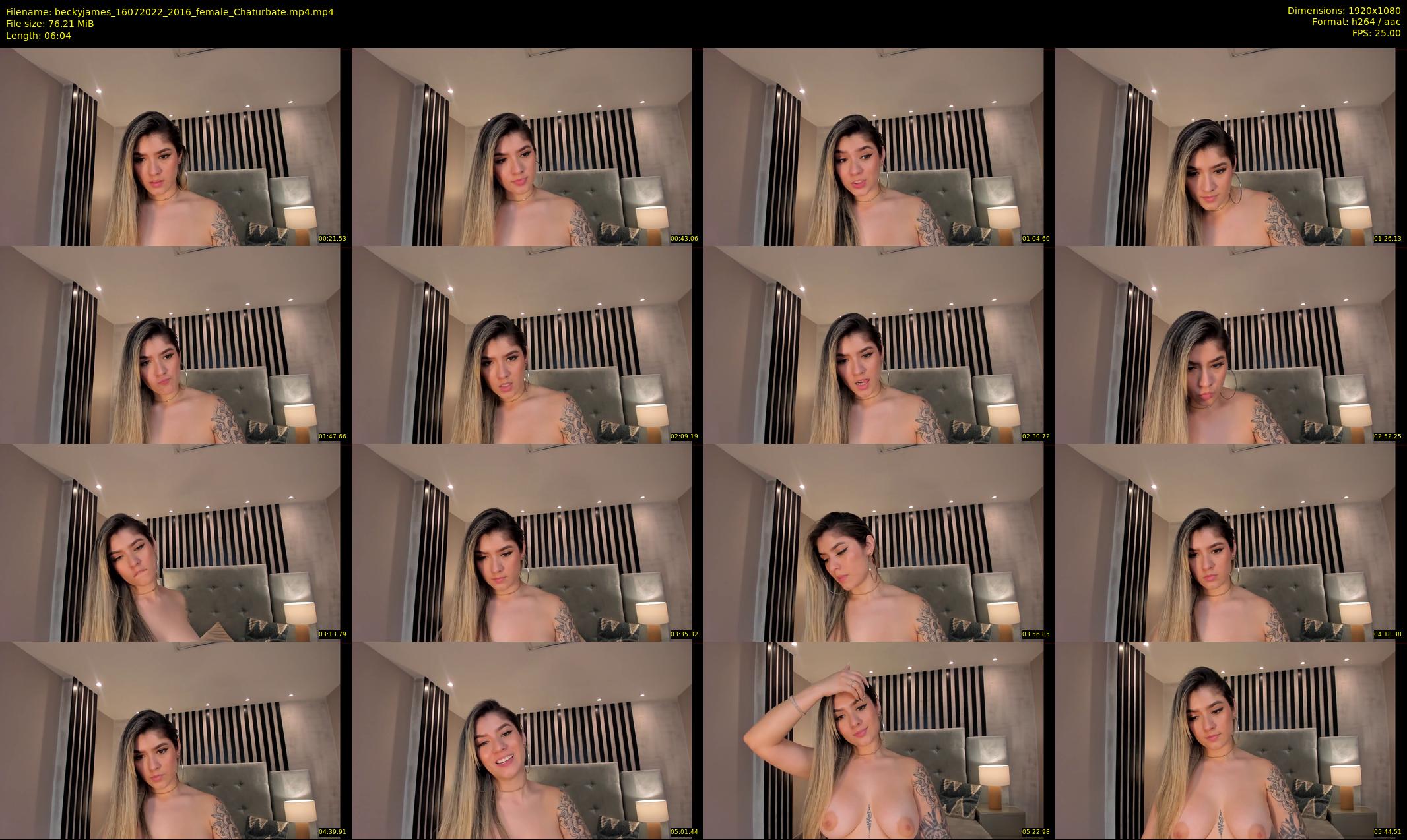 beckyjames — 7 minute Chaturbate female cam show recording, 1080p, Jul 16, 2022