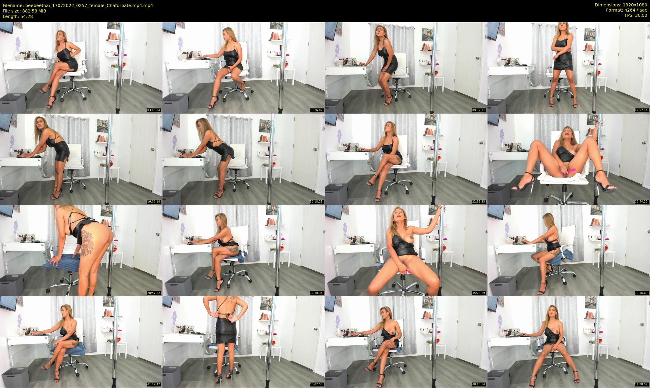 beebeethai — 55 minute Chaturbate female cam show recording, 1080p, Jul 17, 2022