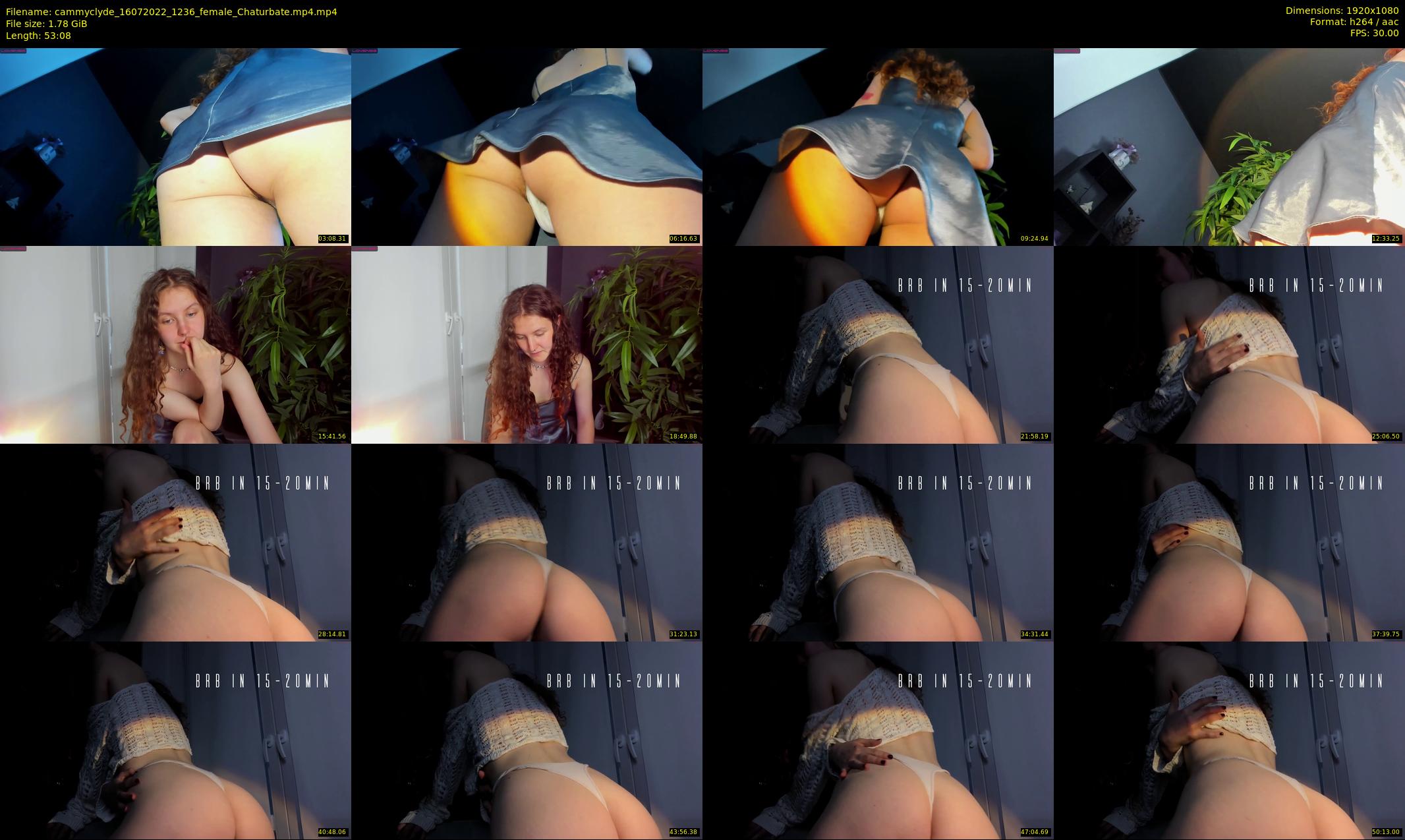 cammyclyde — 54 minute Chaturbate female cam show recording, 1080p, Jul 16, 2022