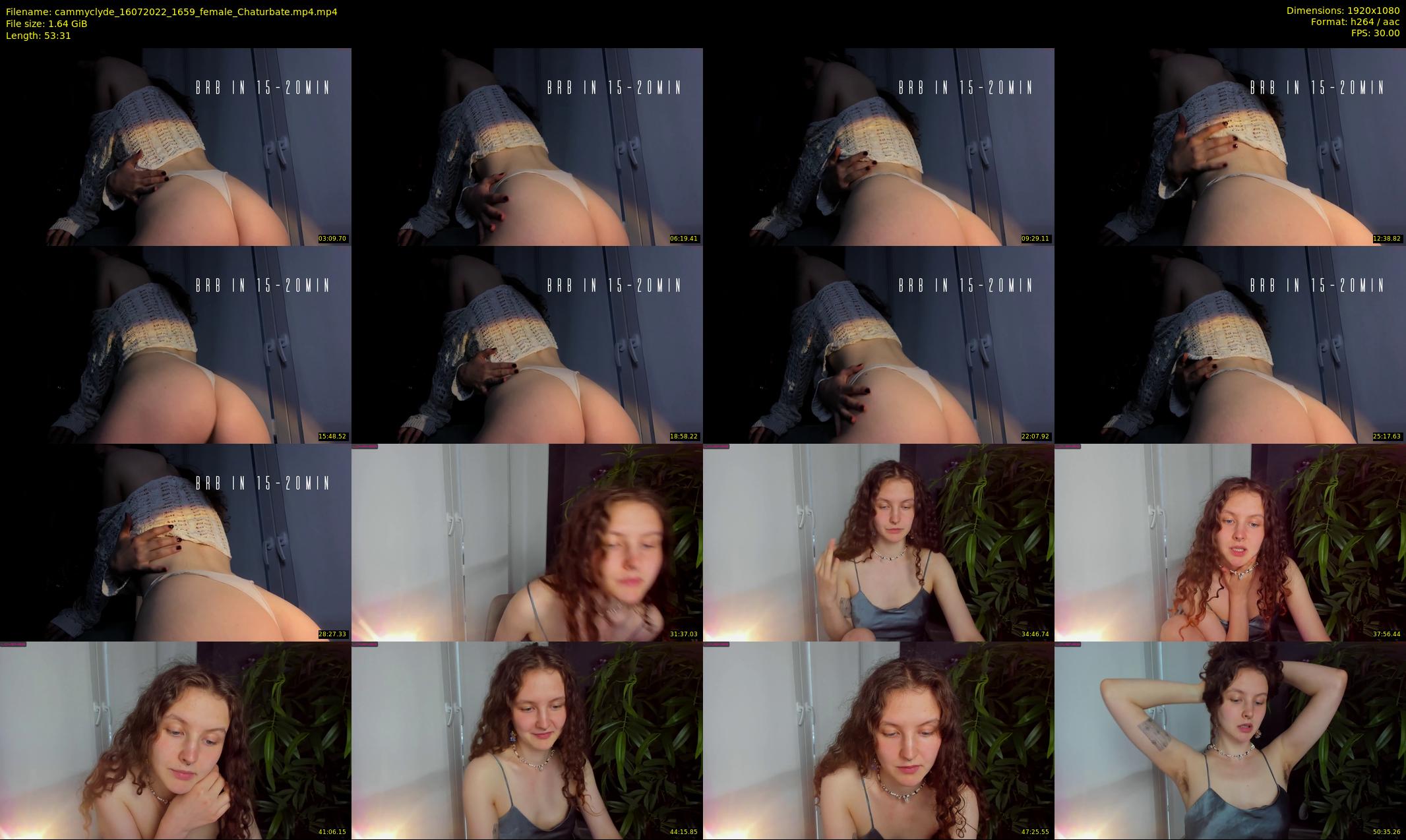 cammyclyde — 54 minute Chaturbate female cam show recording, 1080p, Jul 16, 2022