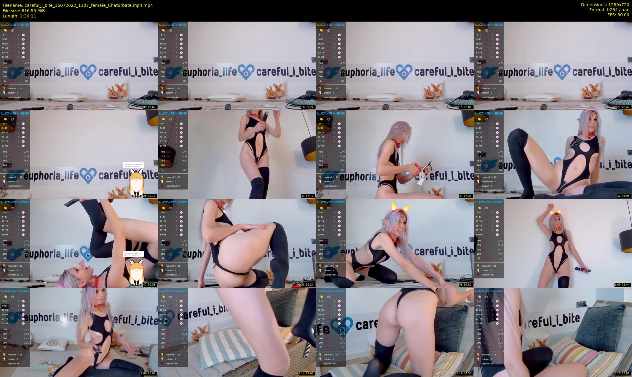 careful_i_bite — 91 minute Chaturbate female cam show recording, 720p, Jul 16, 2022