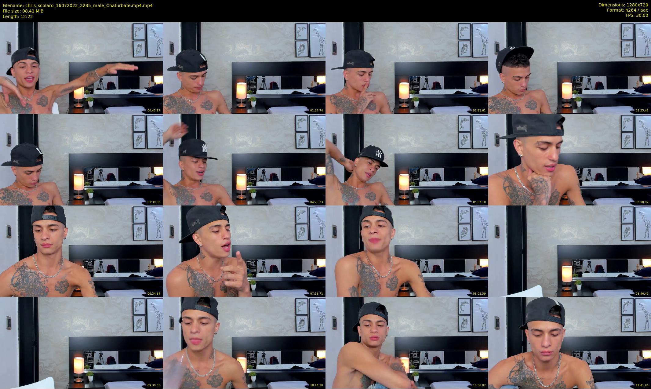 chris_scolaro — 13 minute Chaturbate male cam show recording, 720p, Jul 16, 2022