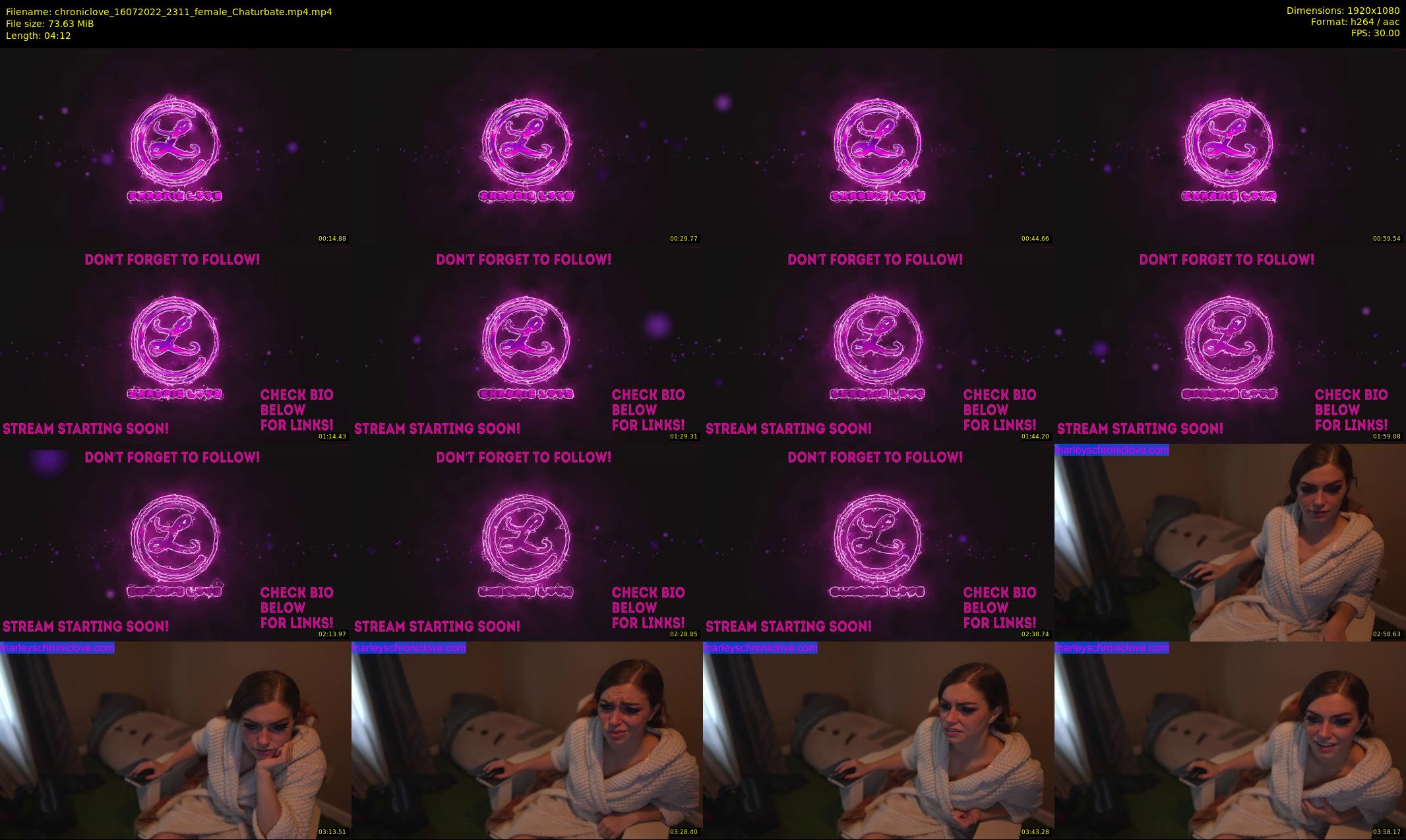 chroniclove — 5 minute Chaturbate female cam show recording, 1080p, Jul 16, 2022