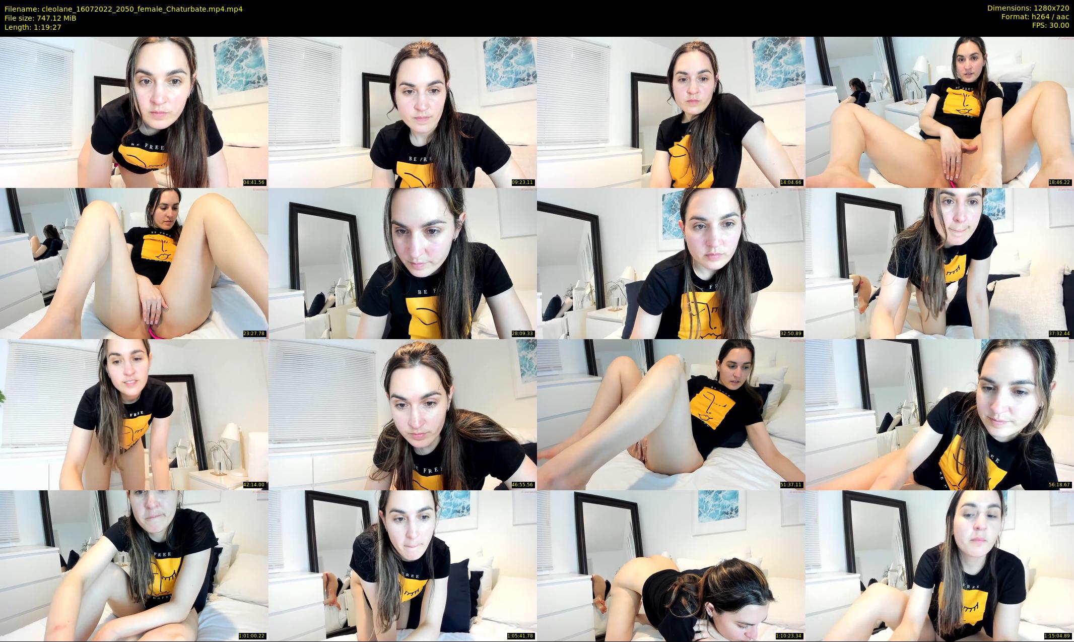 cleolane — 80 minute Chaturbate female cam show recording, 720p, Jul 16, 2022