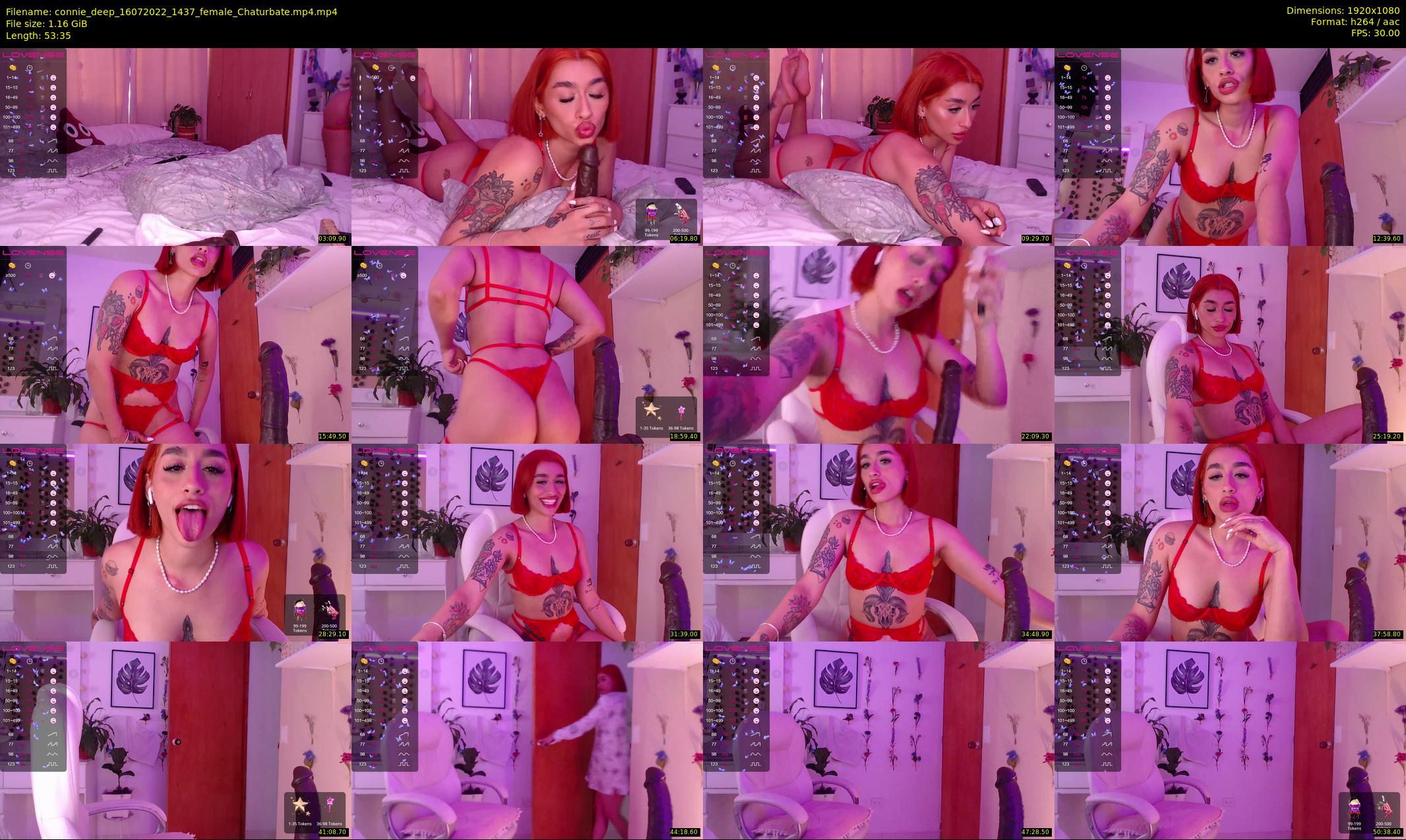 connie_deep — 54 minute Chaturbate female cam show recording, 1080p, Jul 16, 2022