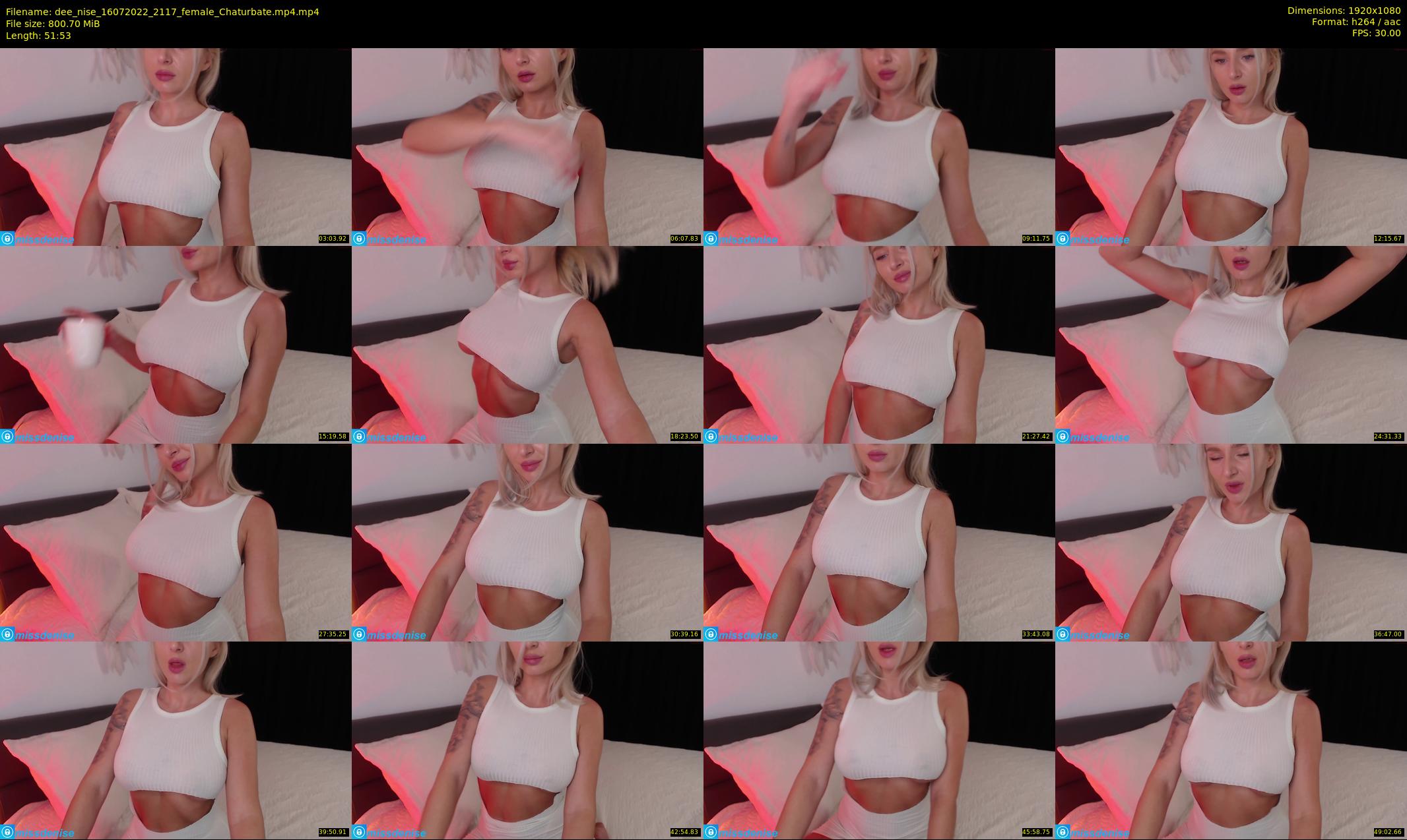 dee_nise — 52 minute Chaturbate female cam show recording, 1080p, Jul 16, 2022