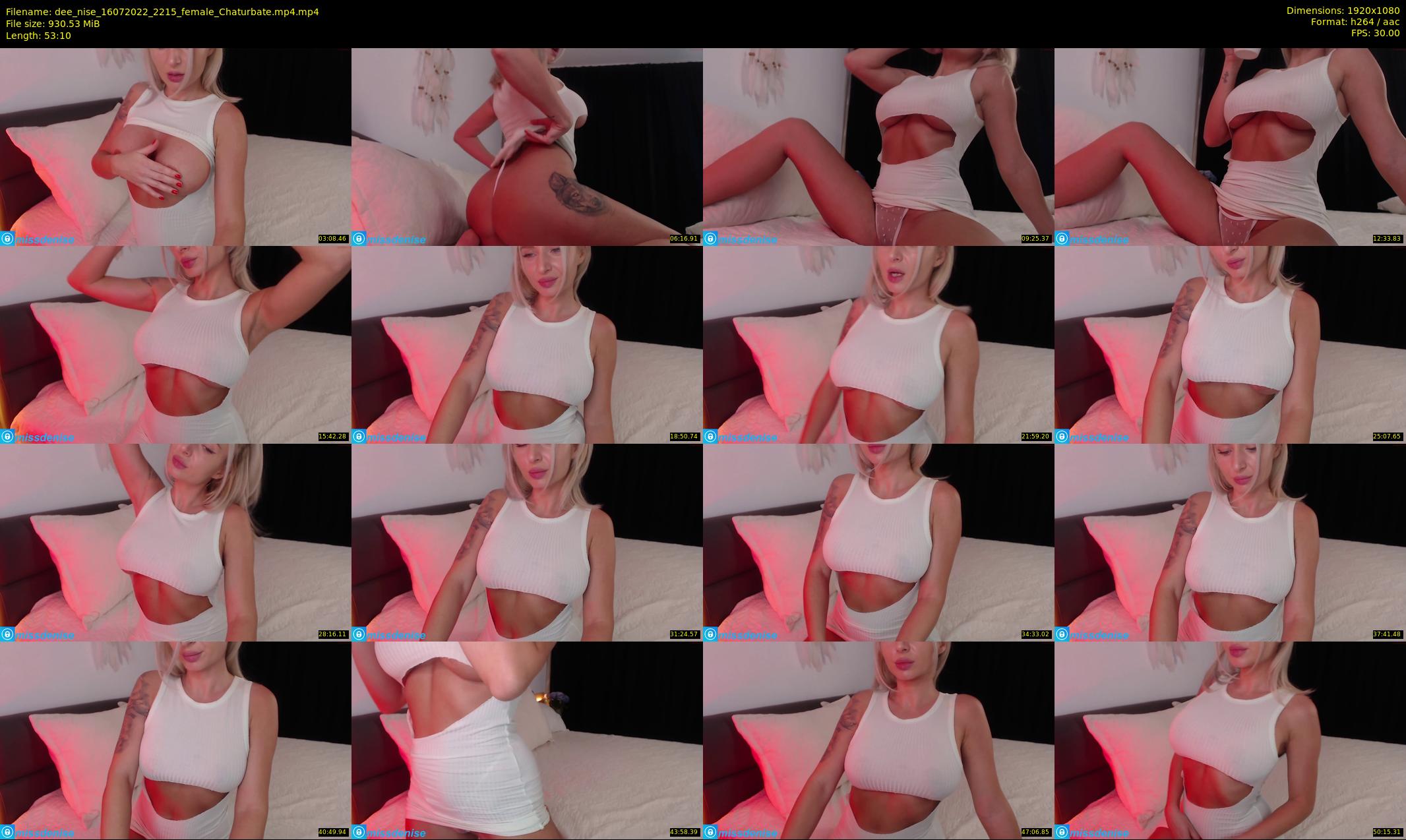 dee_nise — 54 minute Chaturbate female cam show recording, 1080p, Jul 16, 2022
