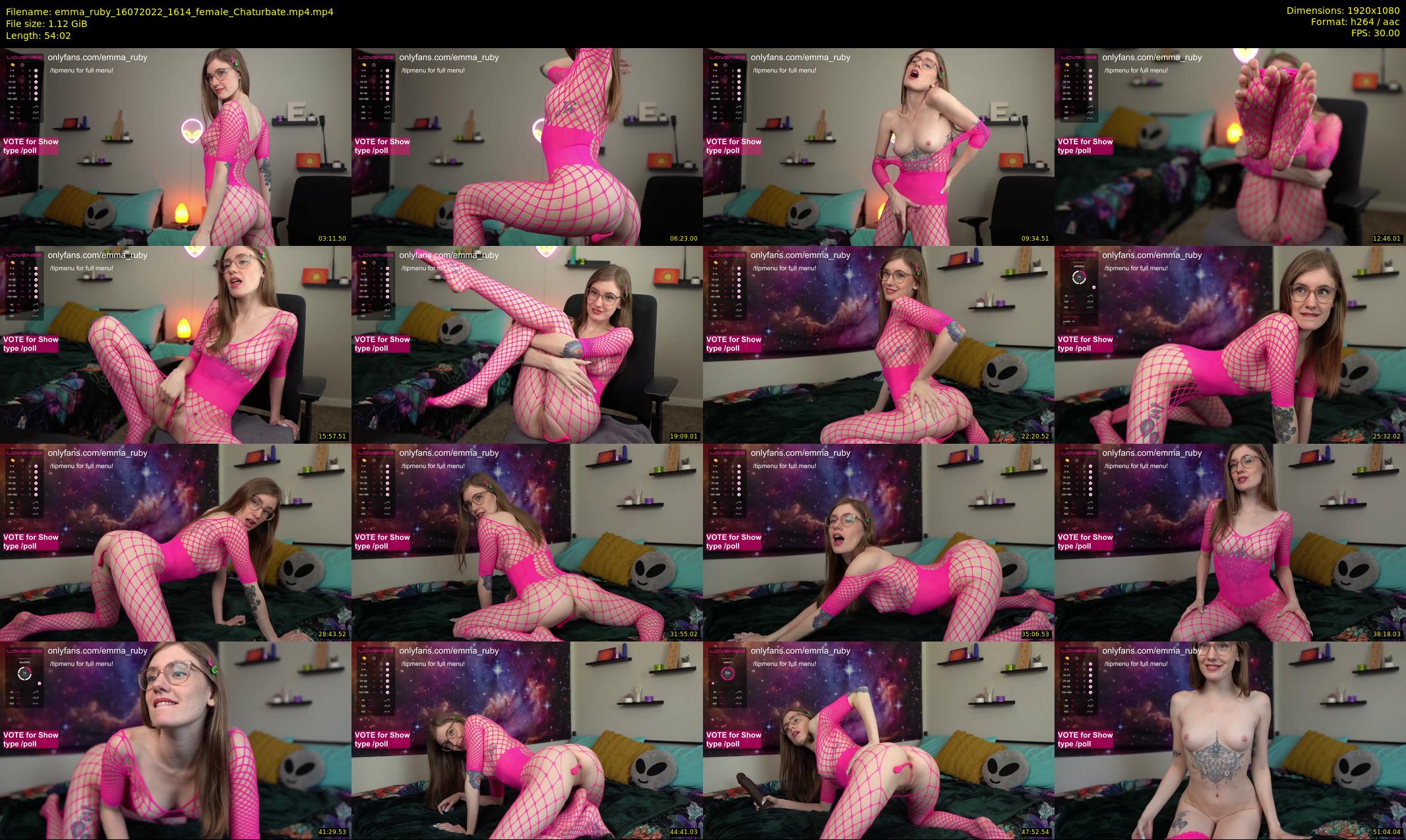 emma_ruby — 55 minute Chaturbate female cam show recording, 1080p, Jul 16, 2022