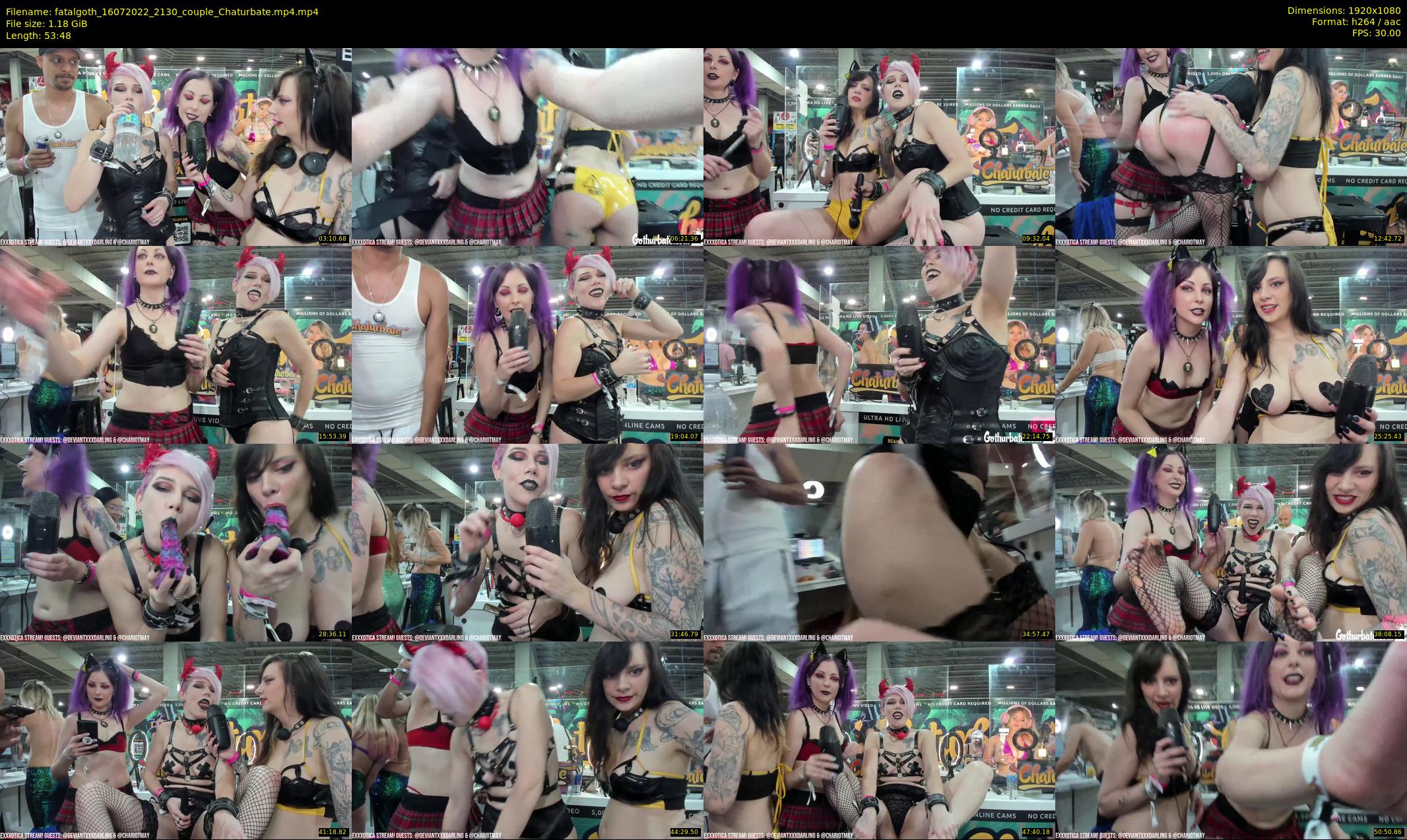fatalgoth — 54 minute Chaturbate couple cam show recording, 1080p, Jul 16, 2022