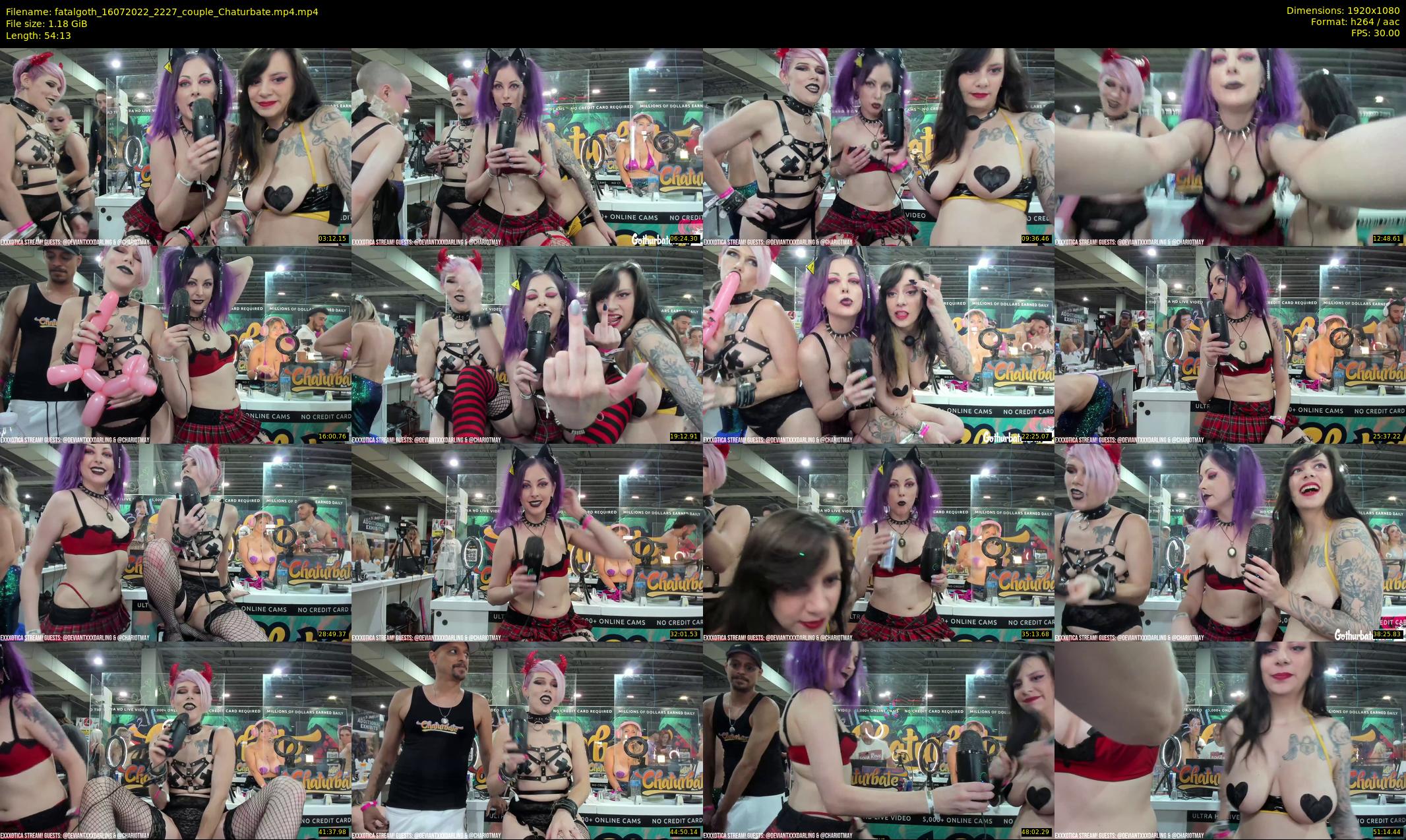 fatalgoth — 55 minute Chaturbate couple cam show recording, 1080p, Jul 16, 2022
