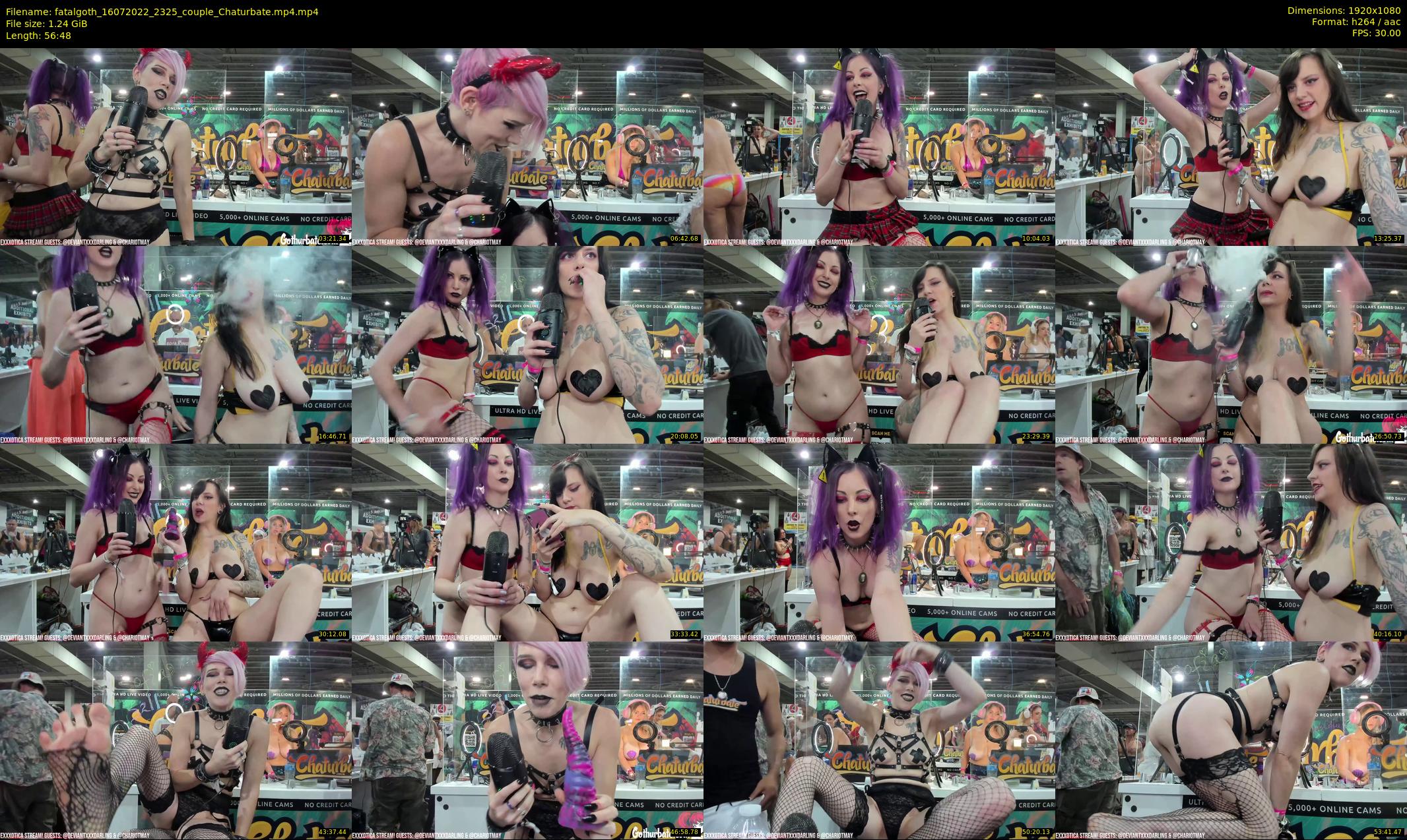 fatalgoth — 57 minute Chaturbate couple cam show recording, 1080p, Jul 16, 2022