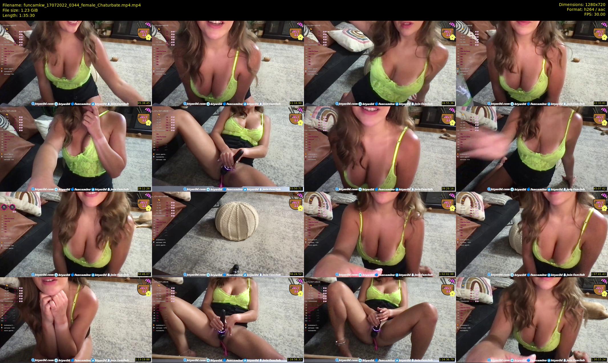 funcamkw — 96 minute Chaturbate female cam show recording, 720p, Jul 17, 2022