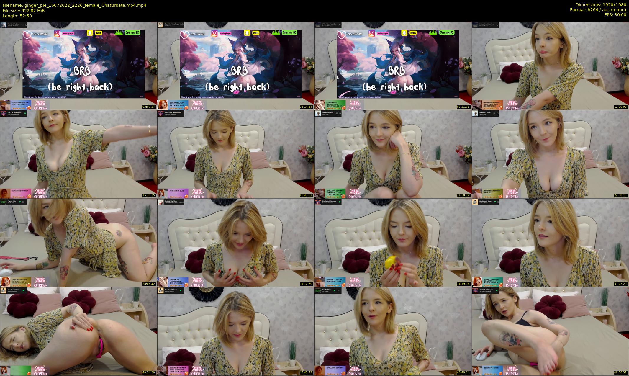 ginger_pie — 53 minute Chaturbate female cam show recording, 1080p, Jul 16, 2022
