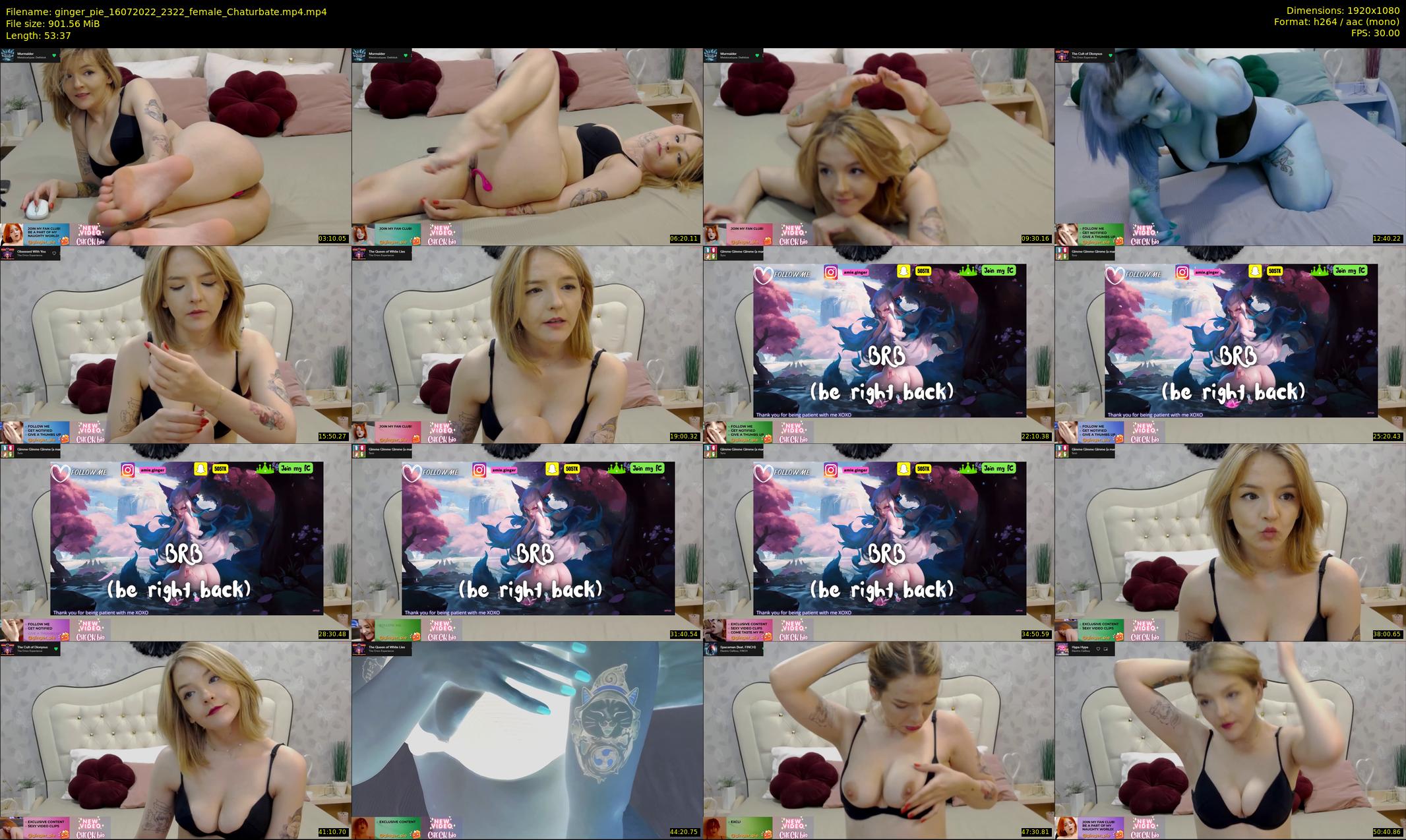 ginger_pie — 54 minute Chaturbate female cam show recording, 1080p, Jul 16, 2022