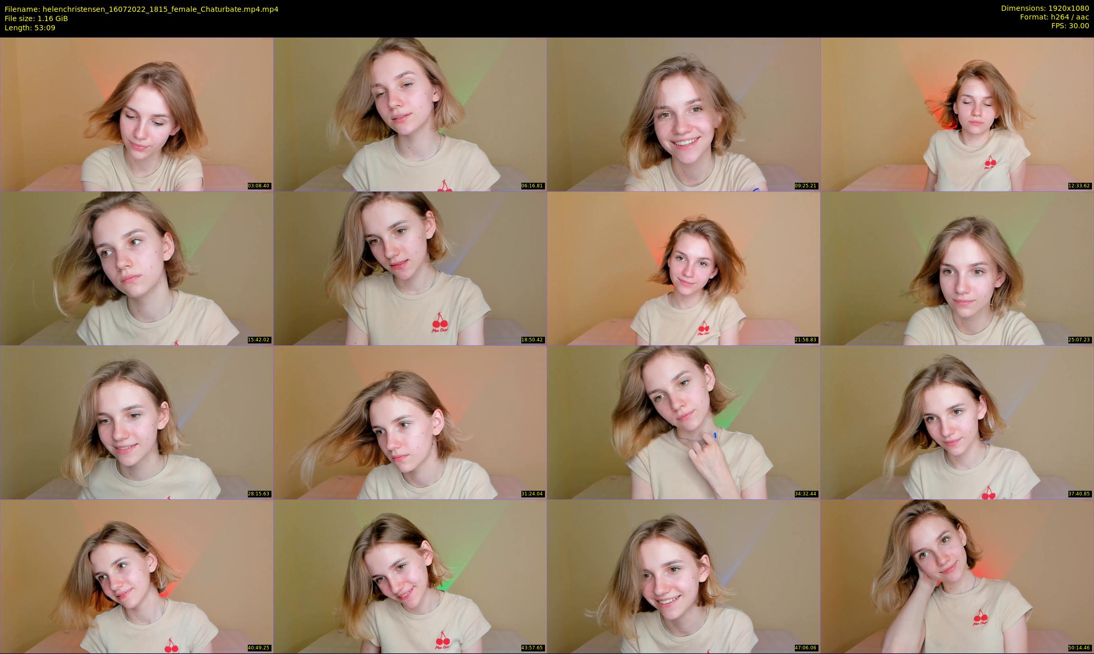 helenchristensen — 54 minute Chaturbate female cam show recording, 1080p, Jul 16, 2022