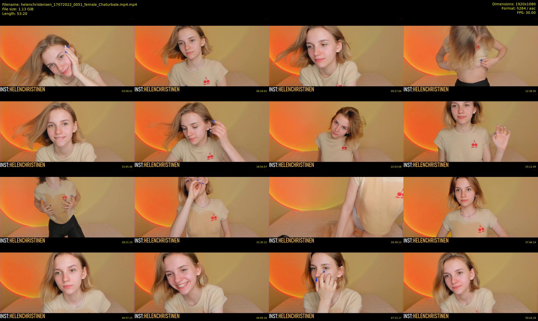 helenchristensen — 54 minute Chaturbate female cam show recording, 1080p, Jul 17, 2022