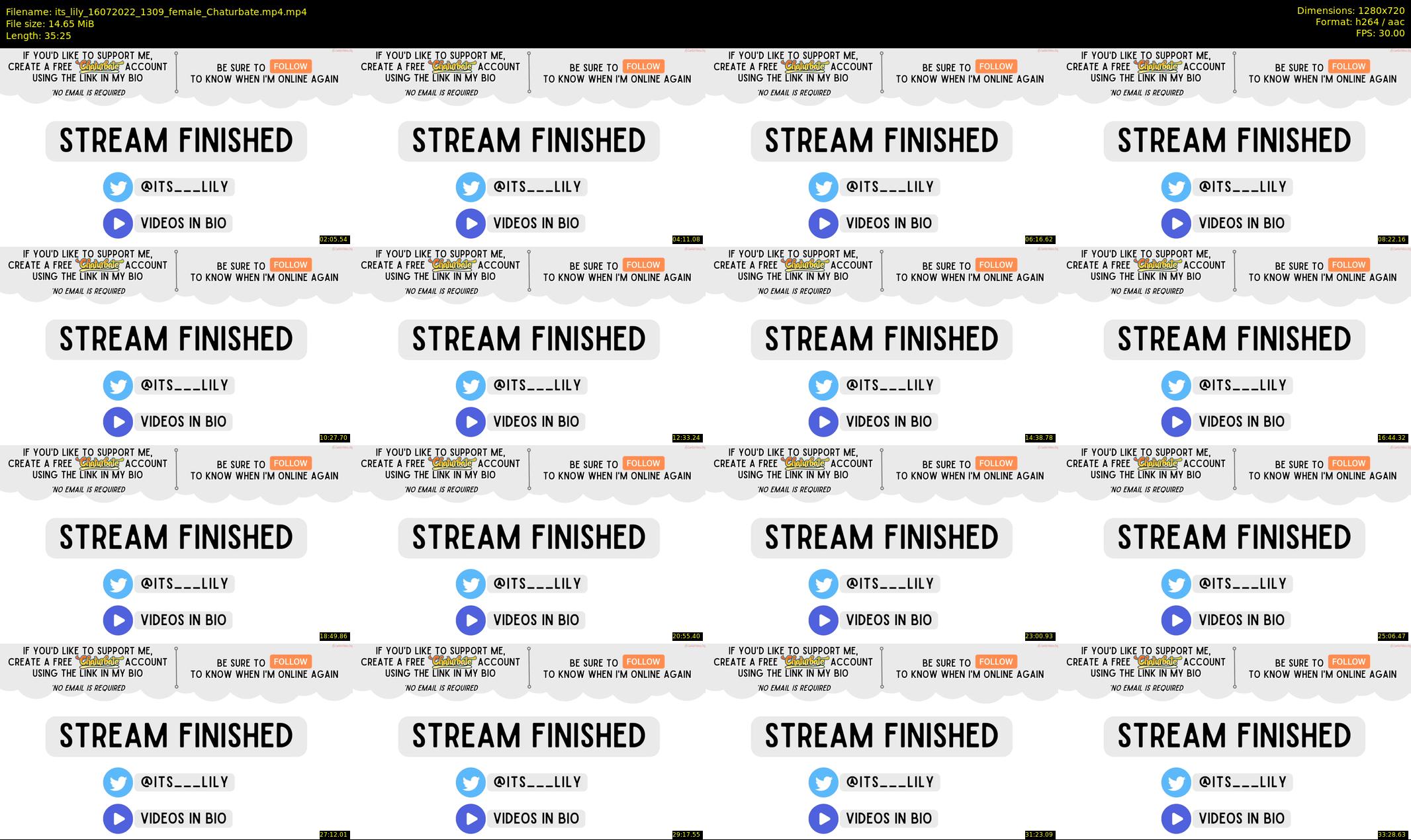 its_lily — 36 minute Chaturbate female cam show recording, 720p, Jul 16, 2022