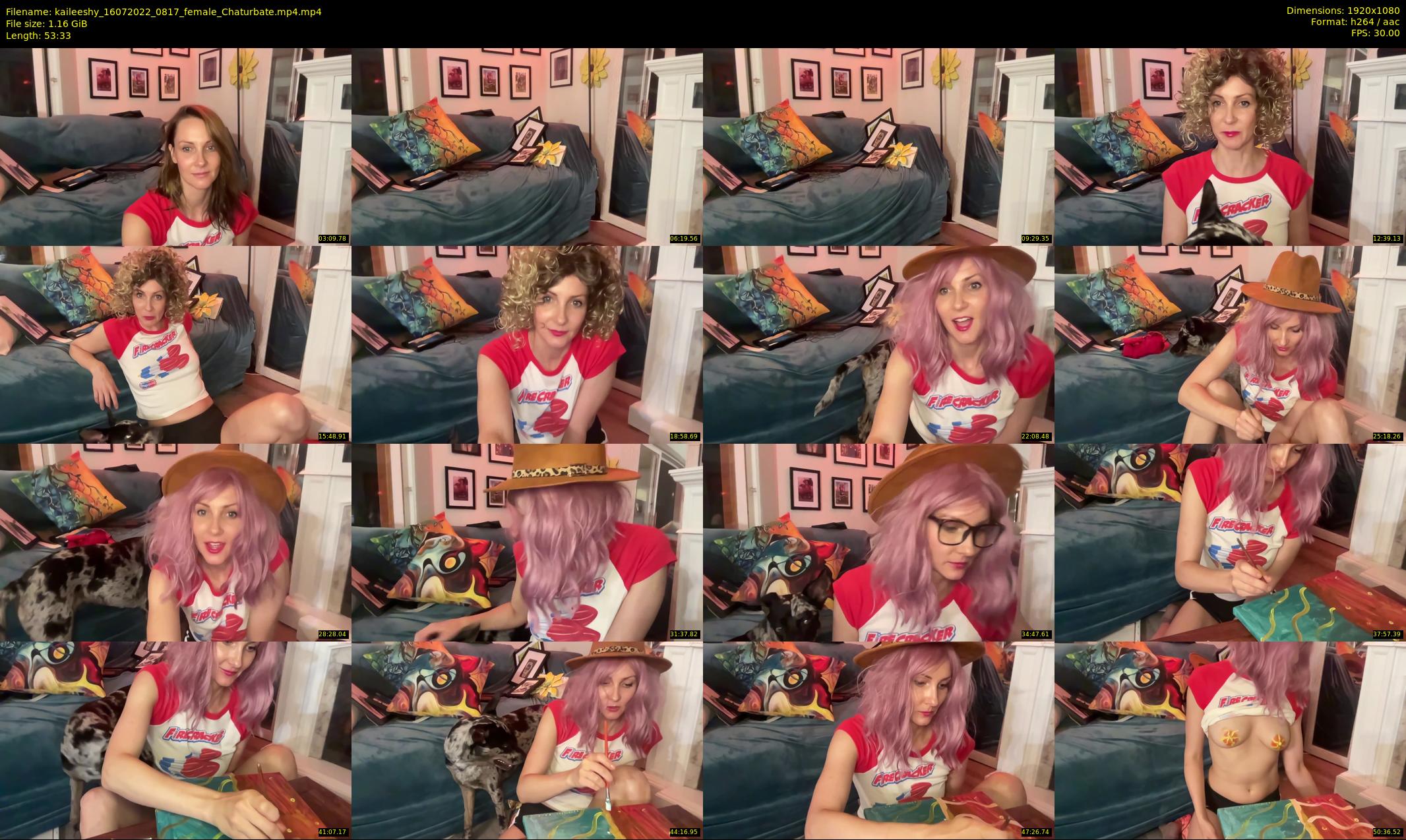 kaileeshy — 54 minute Chaturbate female cam show recording, 1080p, Jul 16, 2022