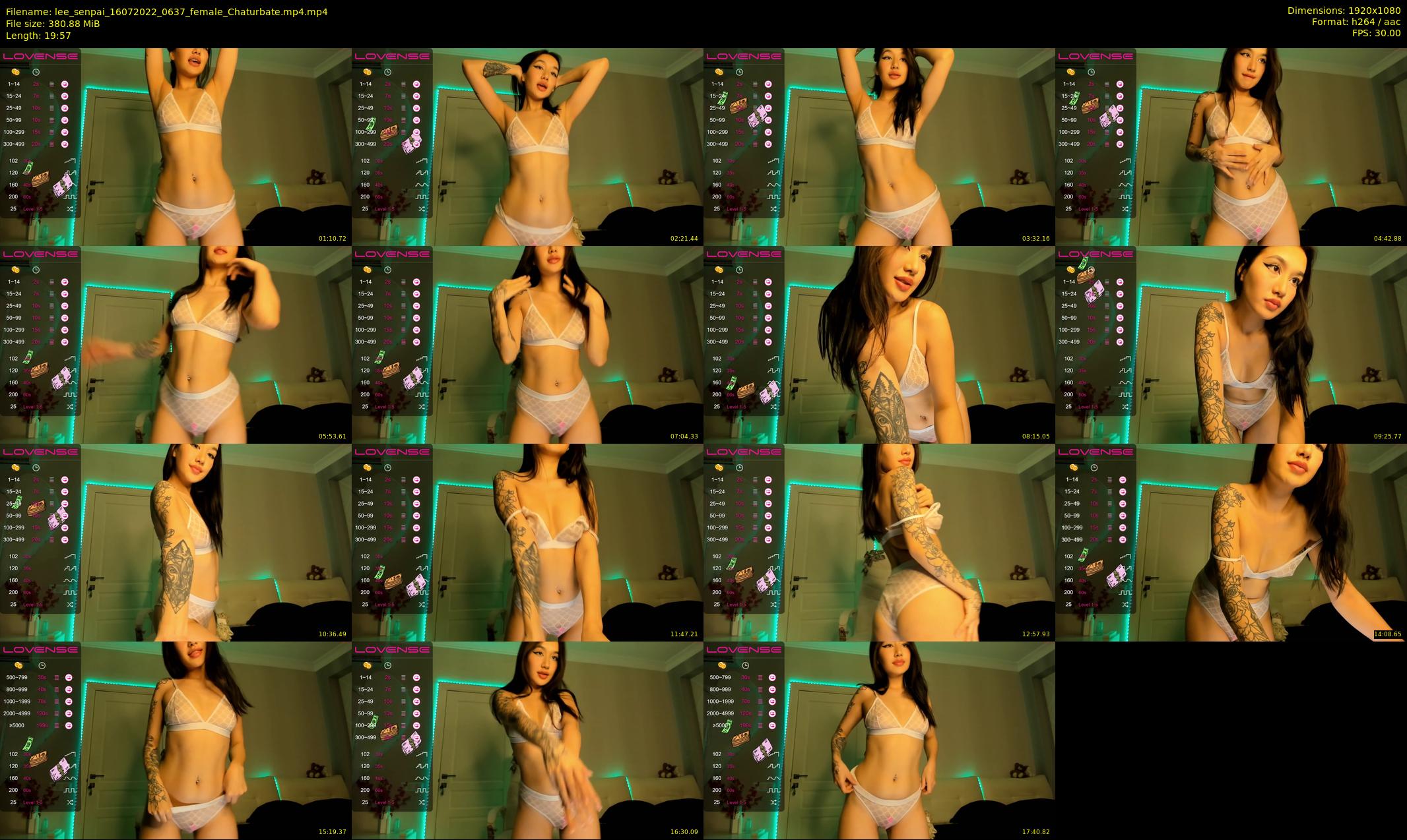 lee_senpai — 20 minute Chaturbate female cam show recording, 1080p, Jul 16, 2022